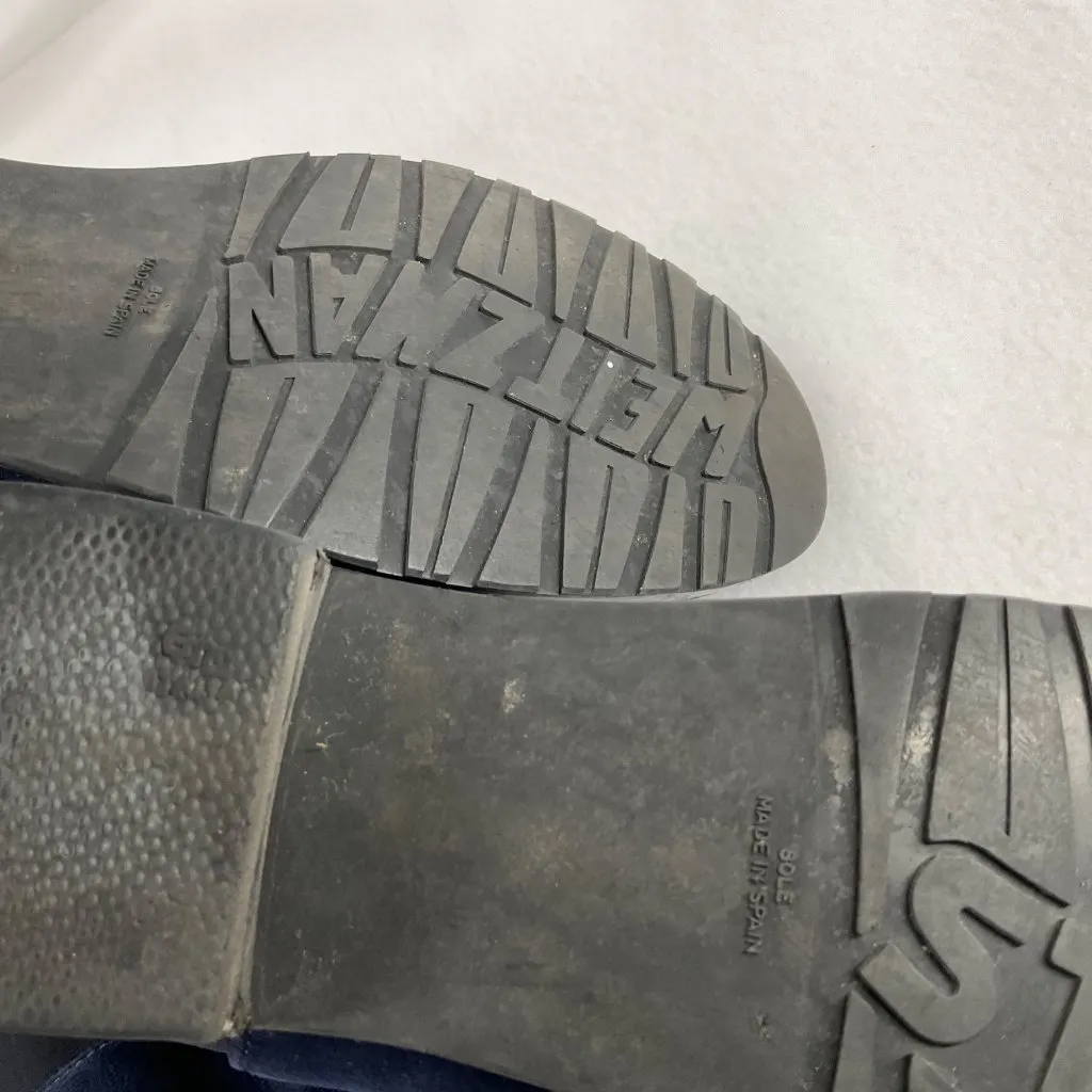 Stuart Weitzman 5050 Over the knee suede navy blue boots SZ6m - Image 3