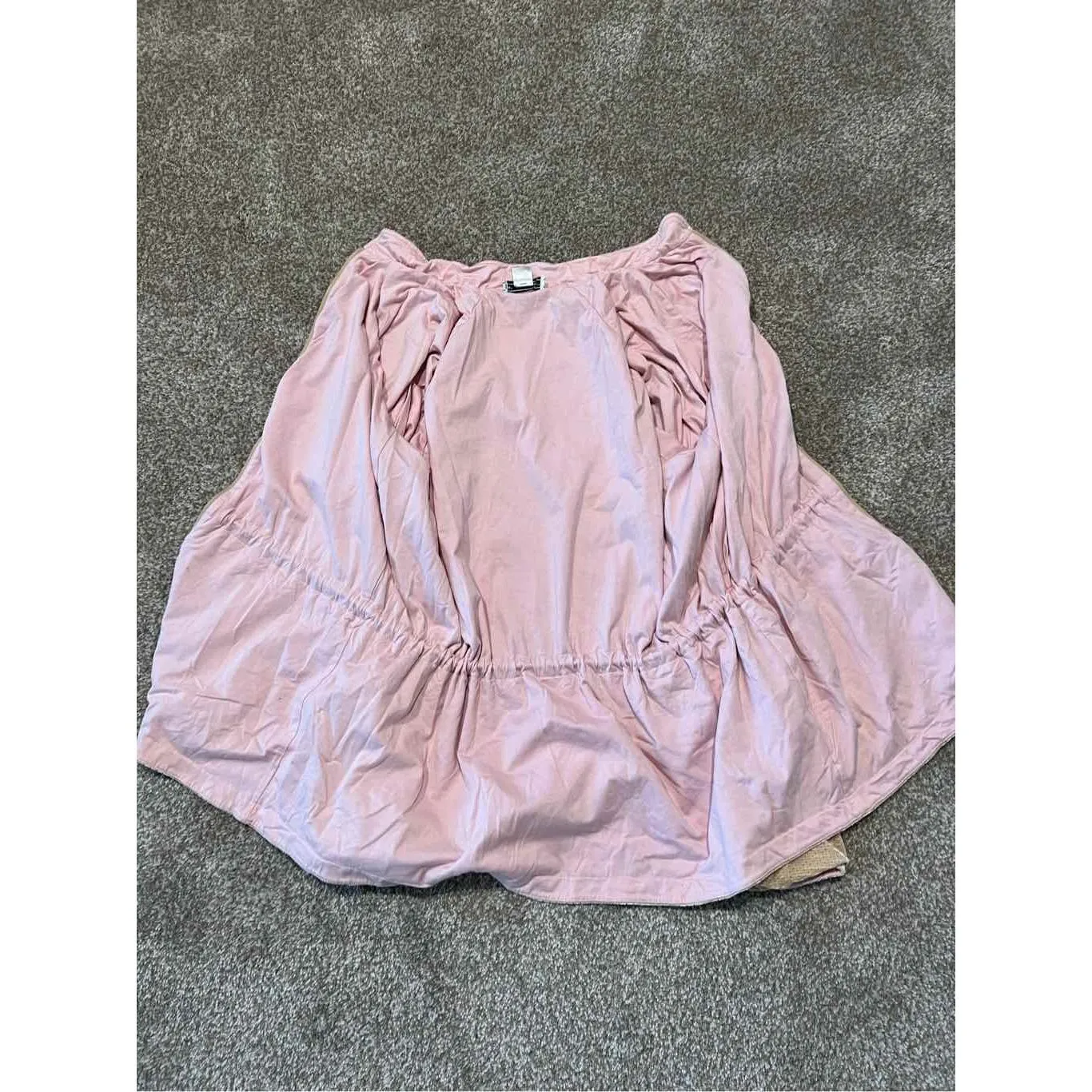 St John Sport women sweatshirt top full zip pockets beige/tan size XL - Image 5