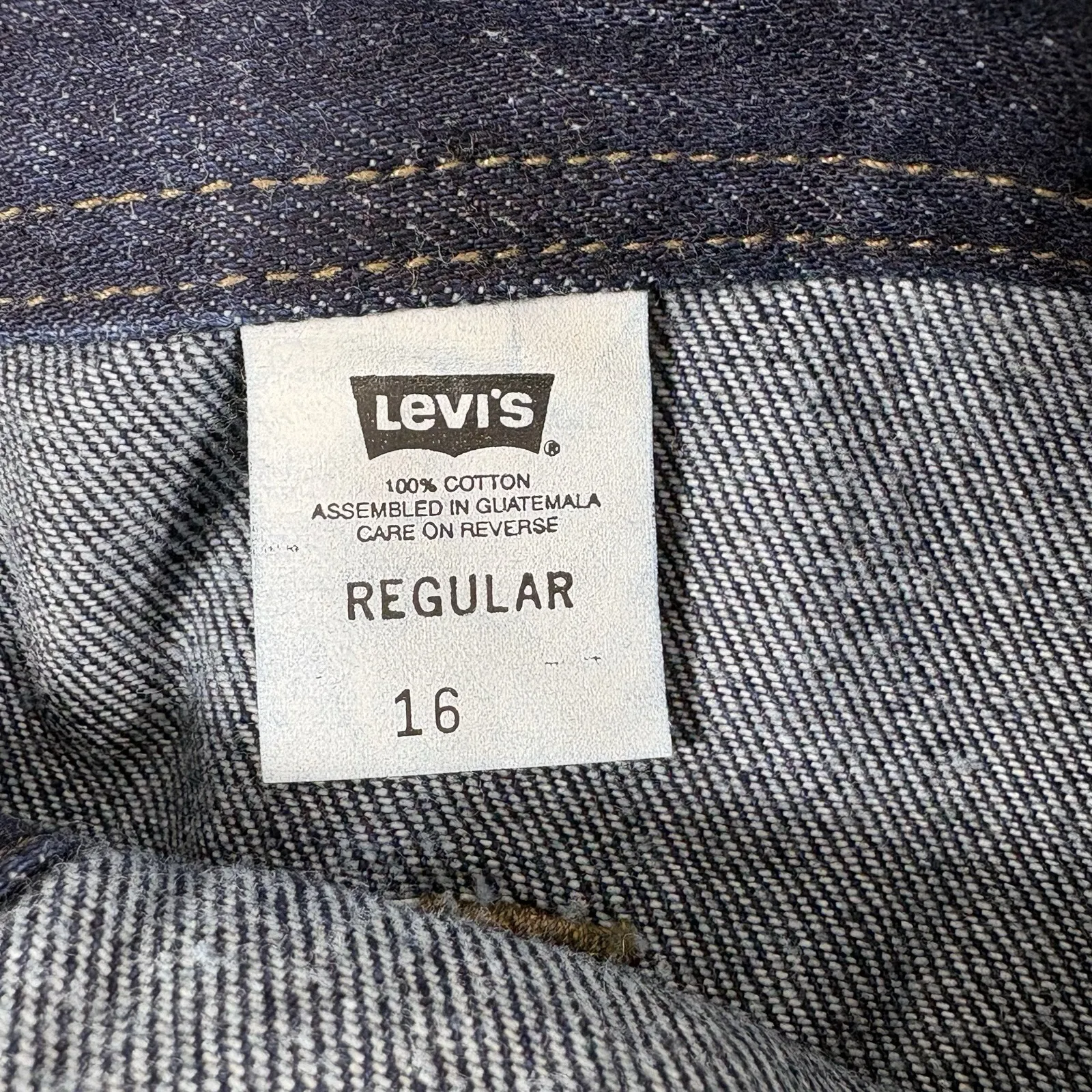 Vintage Y2K Levis Skirt Women 32x32 Midi Dark Wash Denim Front Button A-line NEW - Image 7