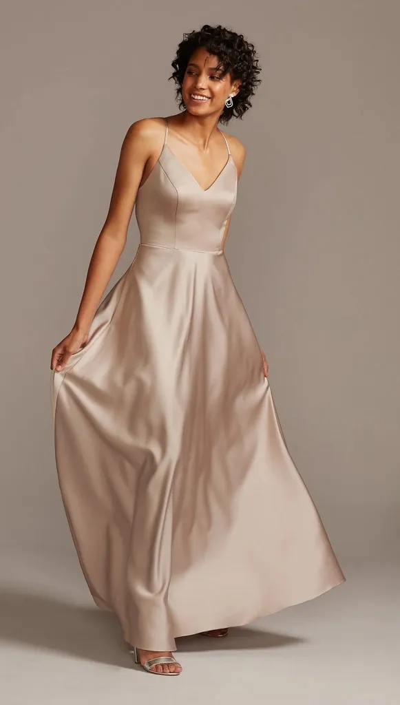 CELEBRATE DB STUDIO Timeless Satin Formal Long Gown Dress Plus Size 30 NWT - Image 1