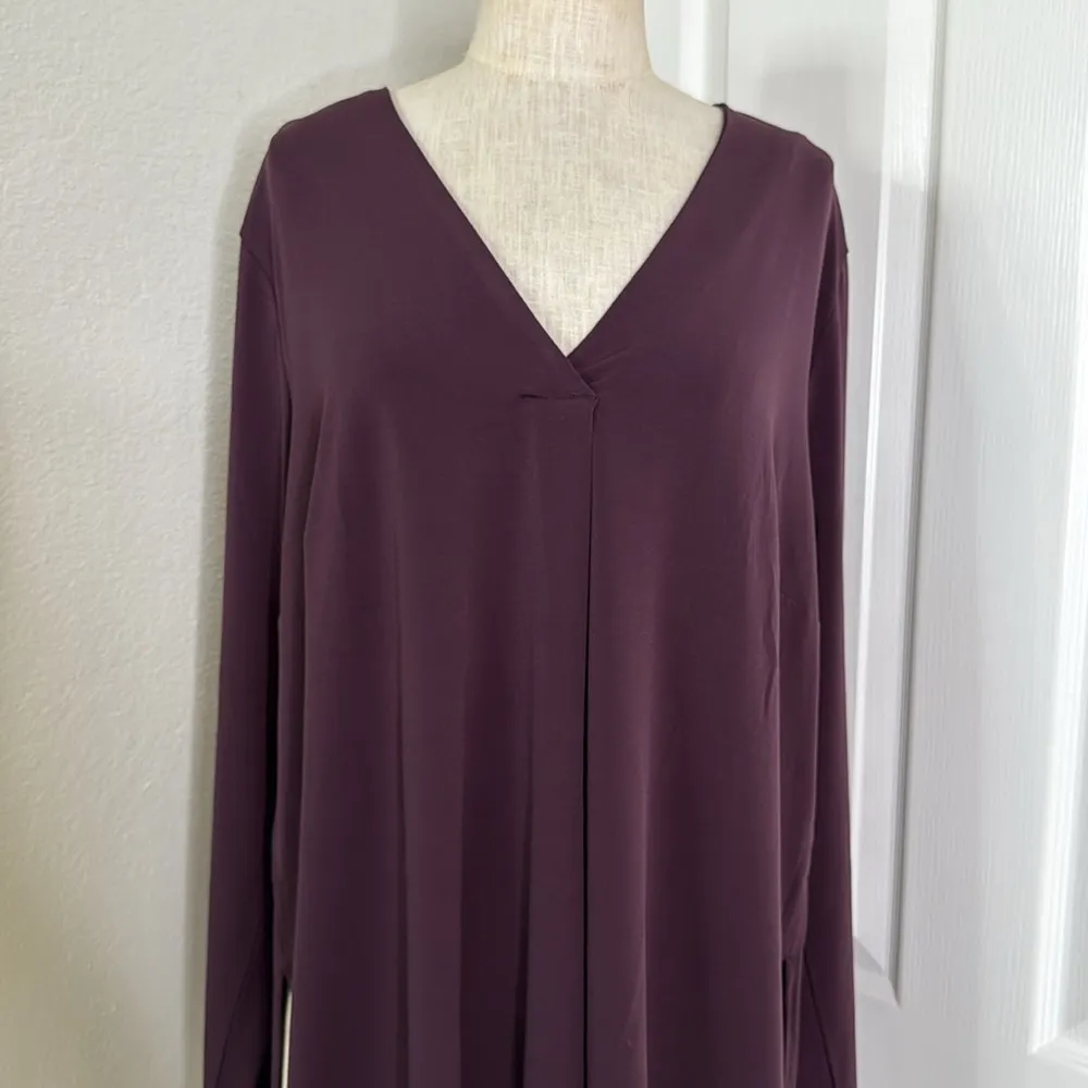Universal standard eggplant Jersey blouse - Image 9