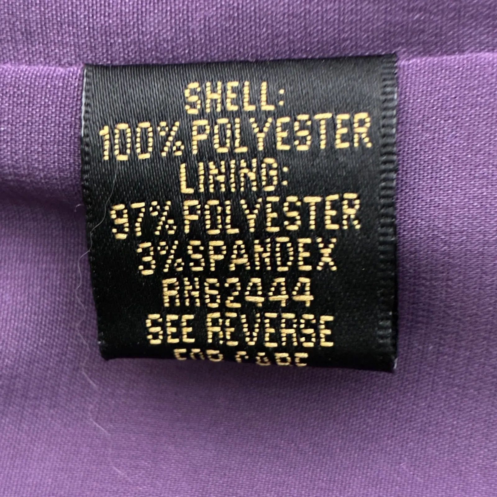 Nicole Miller Sparkle Sequin Cocktail Party Dress 3/4 Sleeve Purple M - Image 8