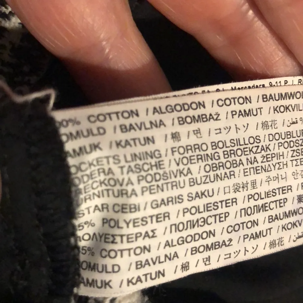 MNG Mango Cotton Tweed Plaid High Rise Shorts Womens Small 6 - Image 10