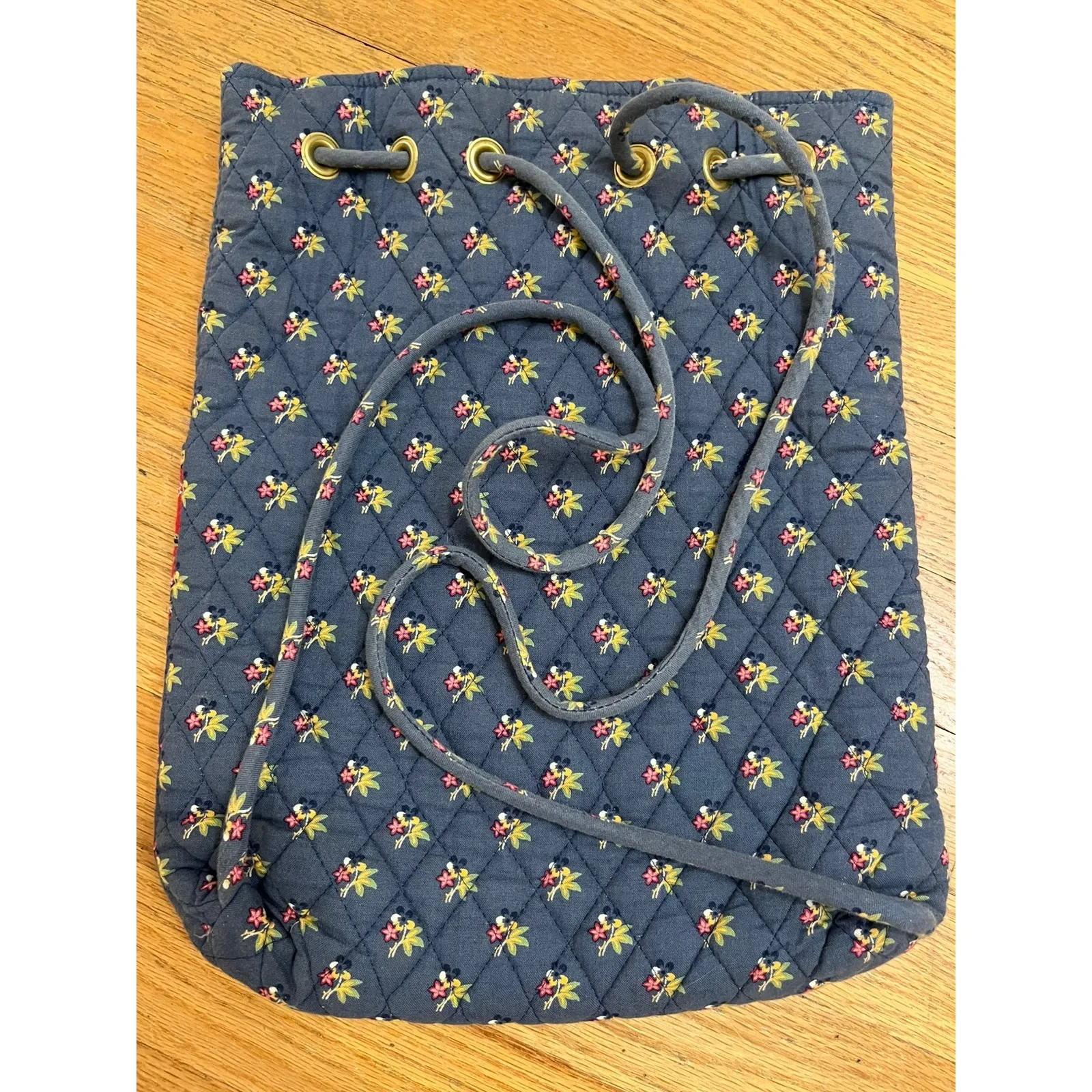 VTG Vera‎ Bradley Emily 90's Y2K Quilted Boho Floral Cottagecore Purse Backpack - Image 3