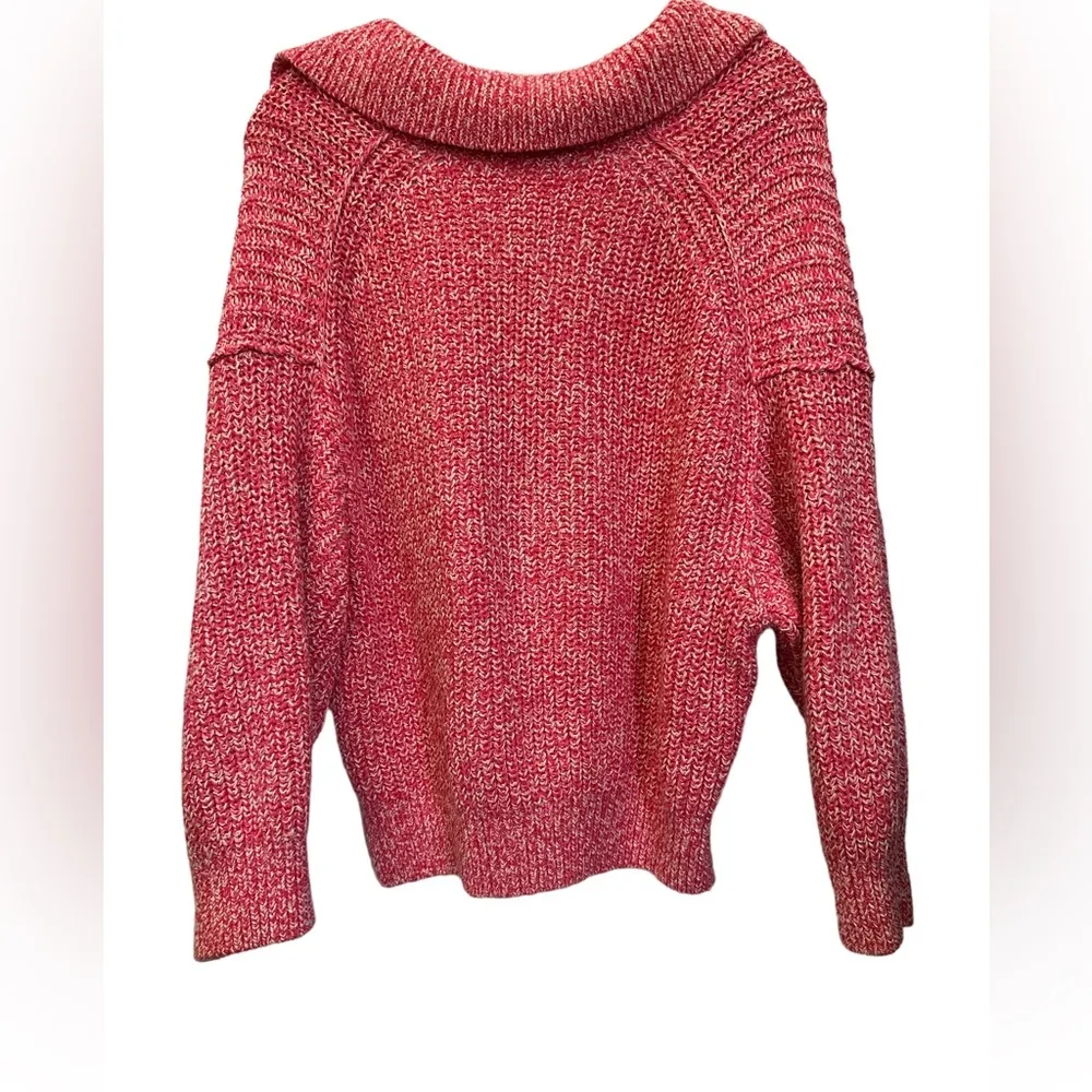 Free People Cropped Chunky Fisherman Coastal Love This City Sweater Size Medium - Image 3