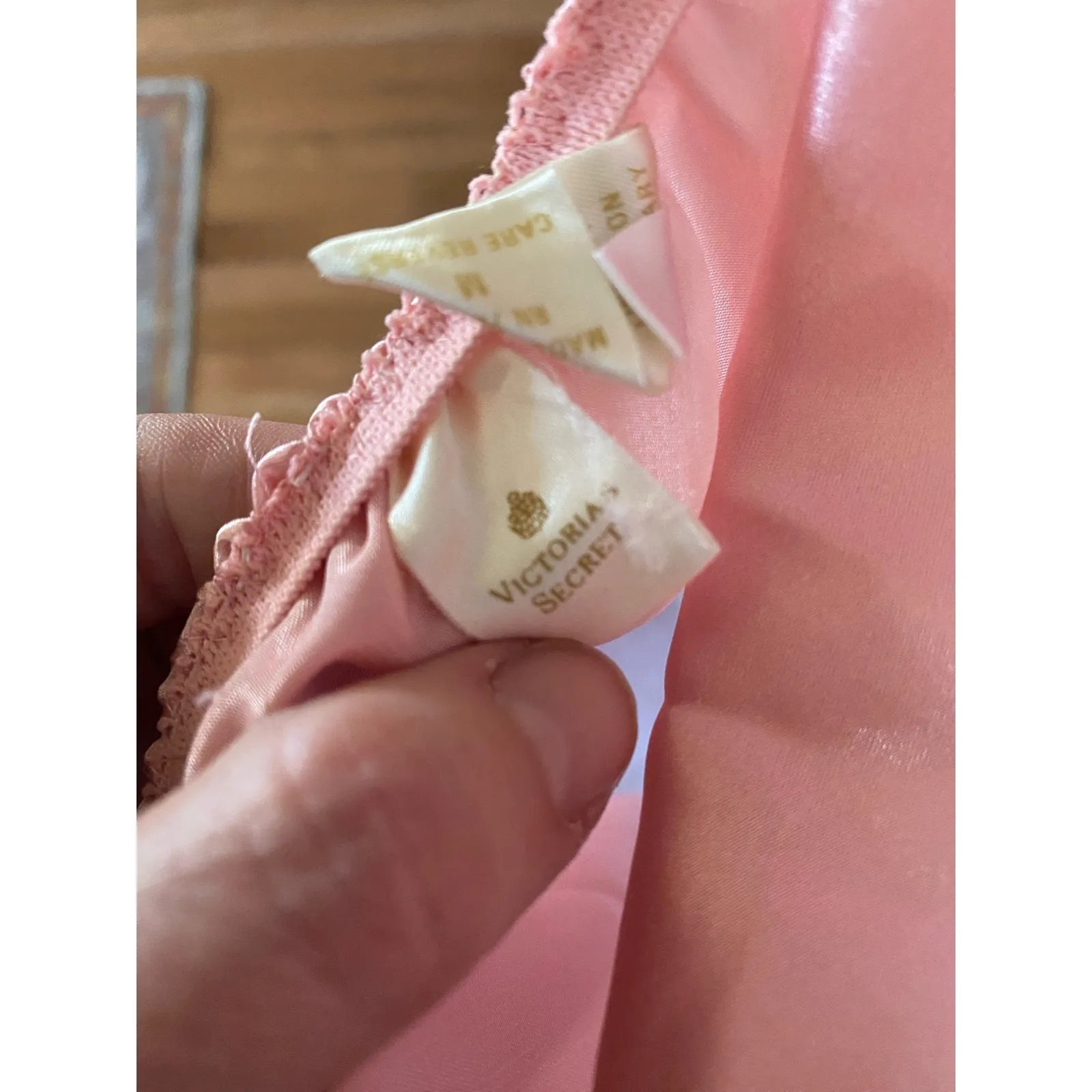 Size M//Vintage 80s Sexy Victoria Secret Pink Sleep Set - Image 3