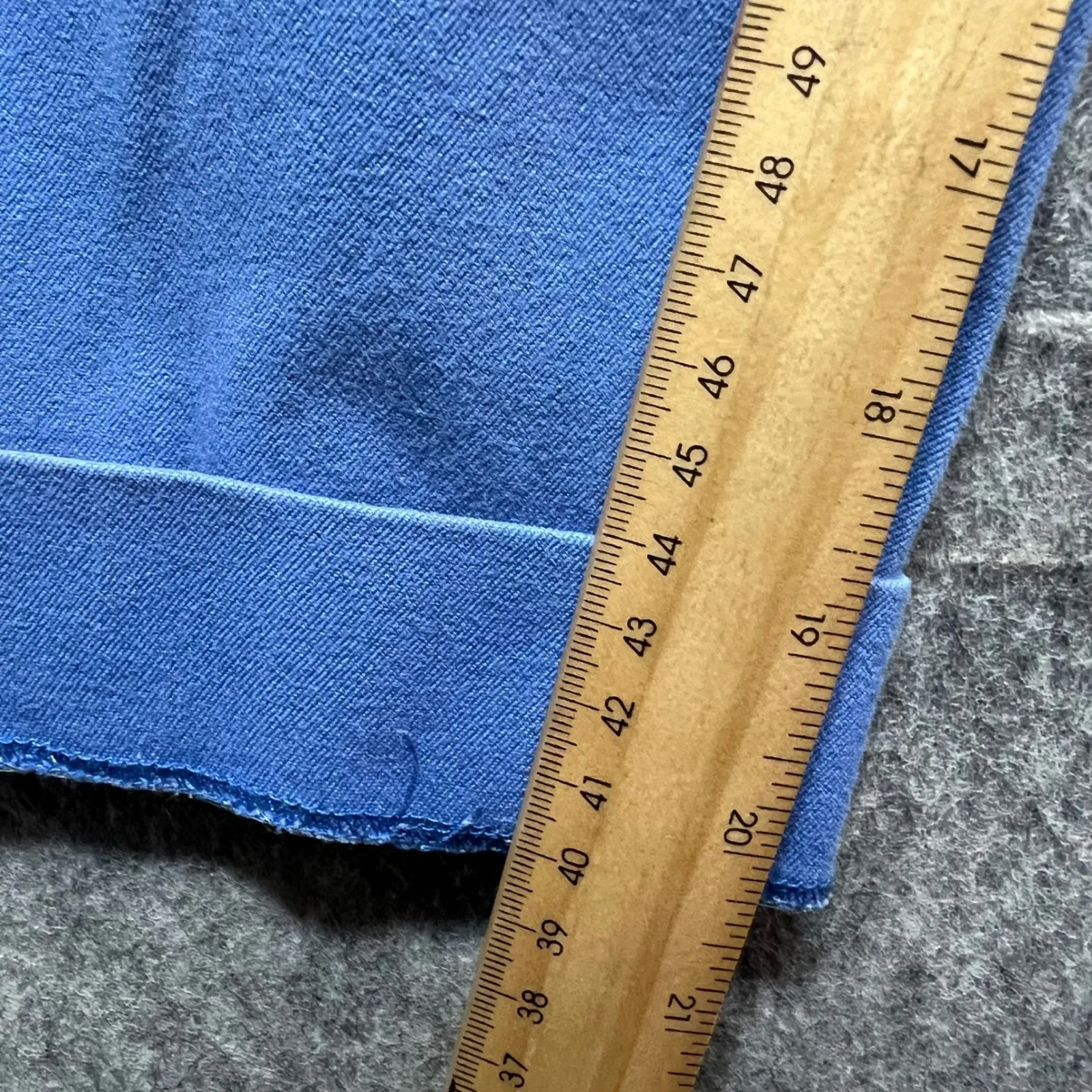 Eric Jeans Capri Pants Denim Blue Cuffed Hem Casual Cotton Blend Size 6 Faded - Image 3