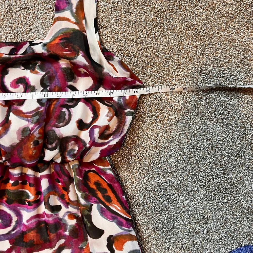 Patterson J. Kincaid Blouson Mini Shift Dress. Scoop Neck and Back. Size Large - Image 5