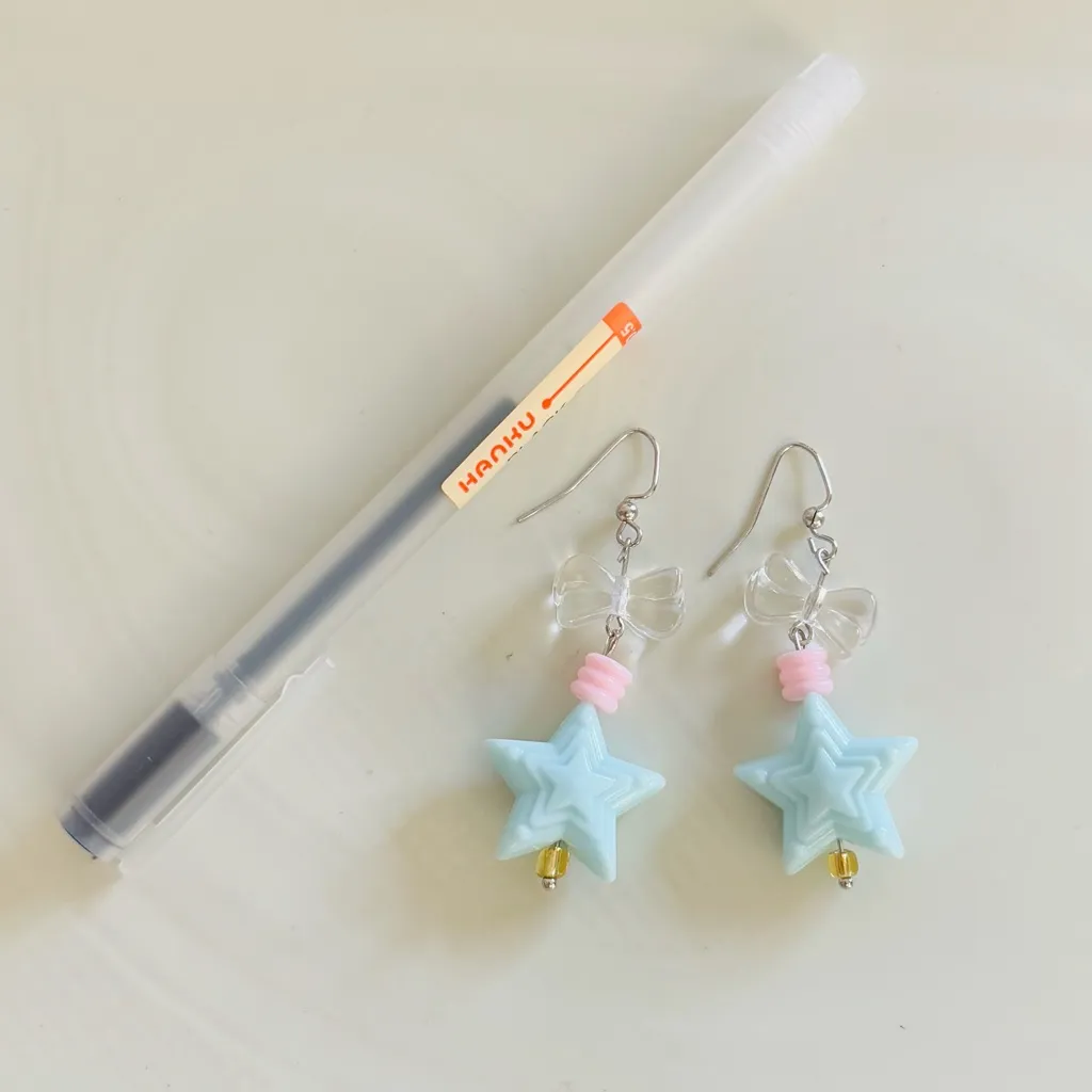Star and Bow Earrings - Image 2