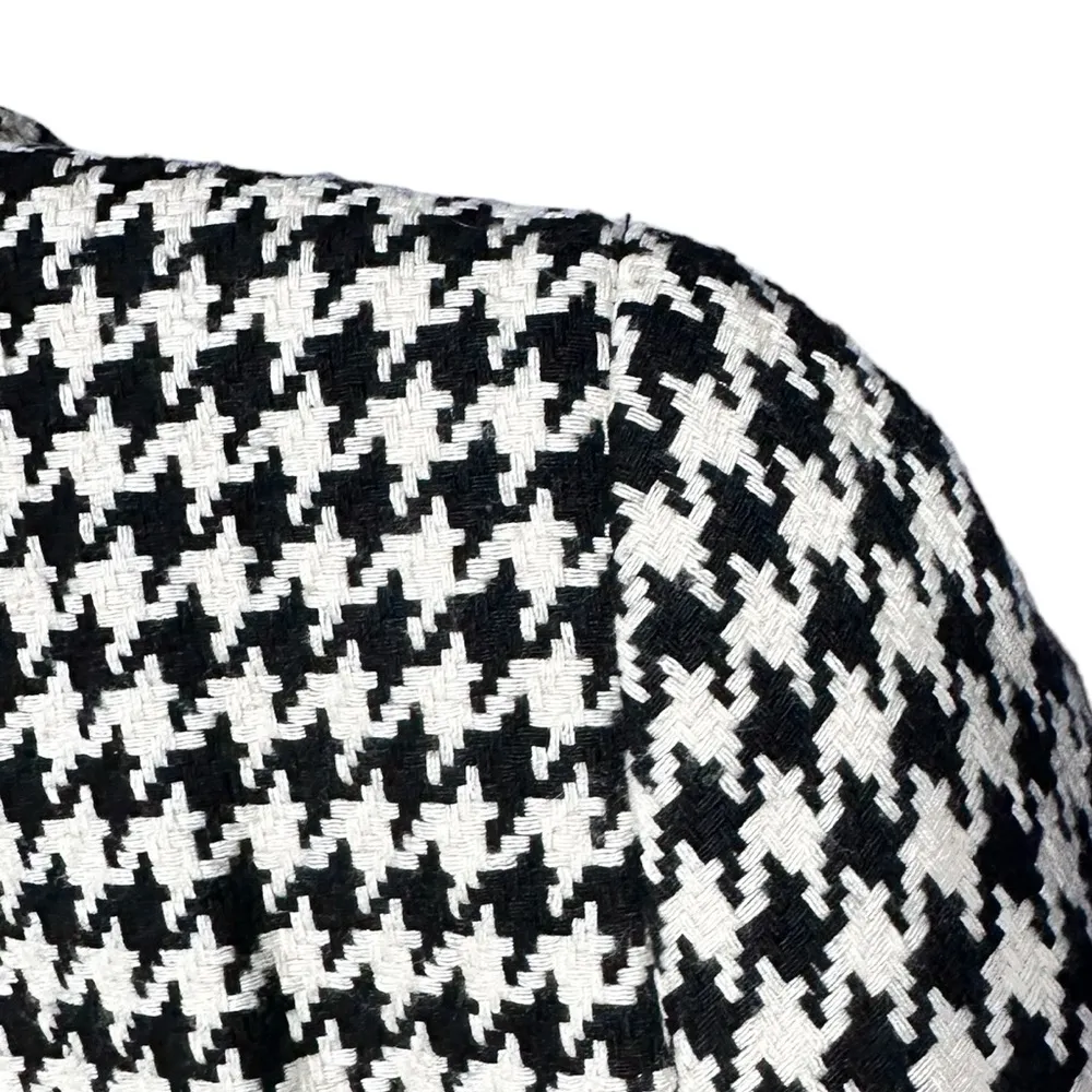 Vintage Liz Claiborne Prep School Chic Houndstooth Blazer Size M - Image 9