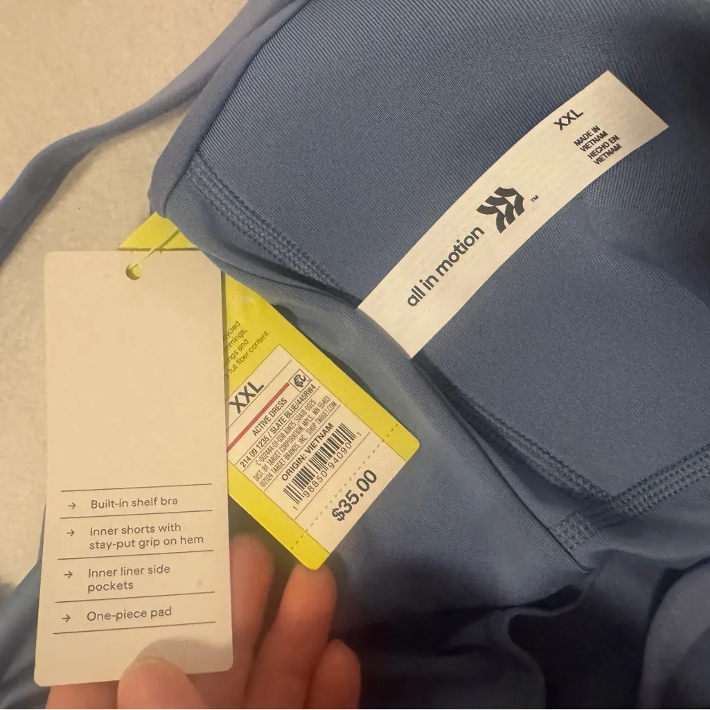 Women’s NWT Plus Size All In Motion Dress with build in shorts - Image 3