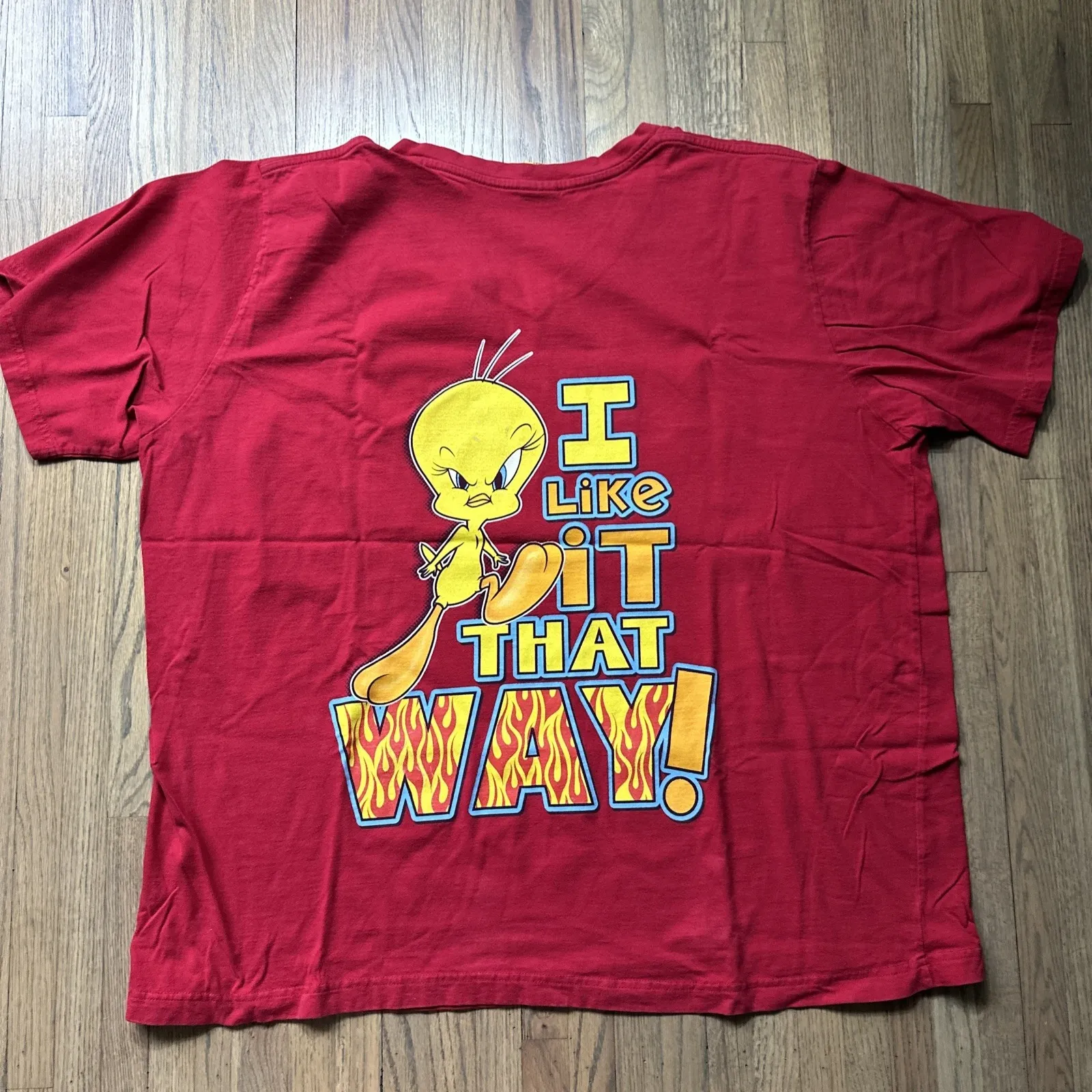 Vintage Women Tweety Bird T Shirt 3XL Looney Tunes Double Sided Warner Bros Red Size undefined - Image 9