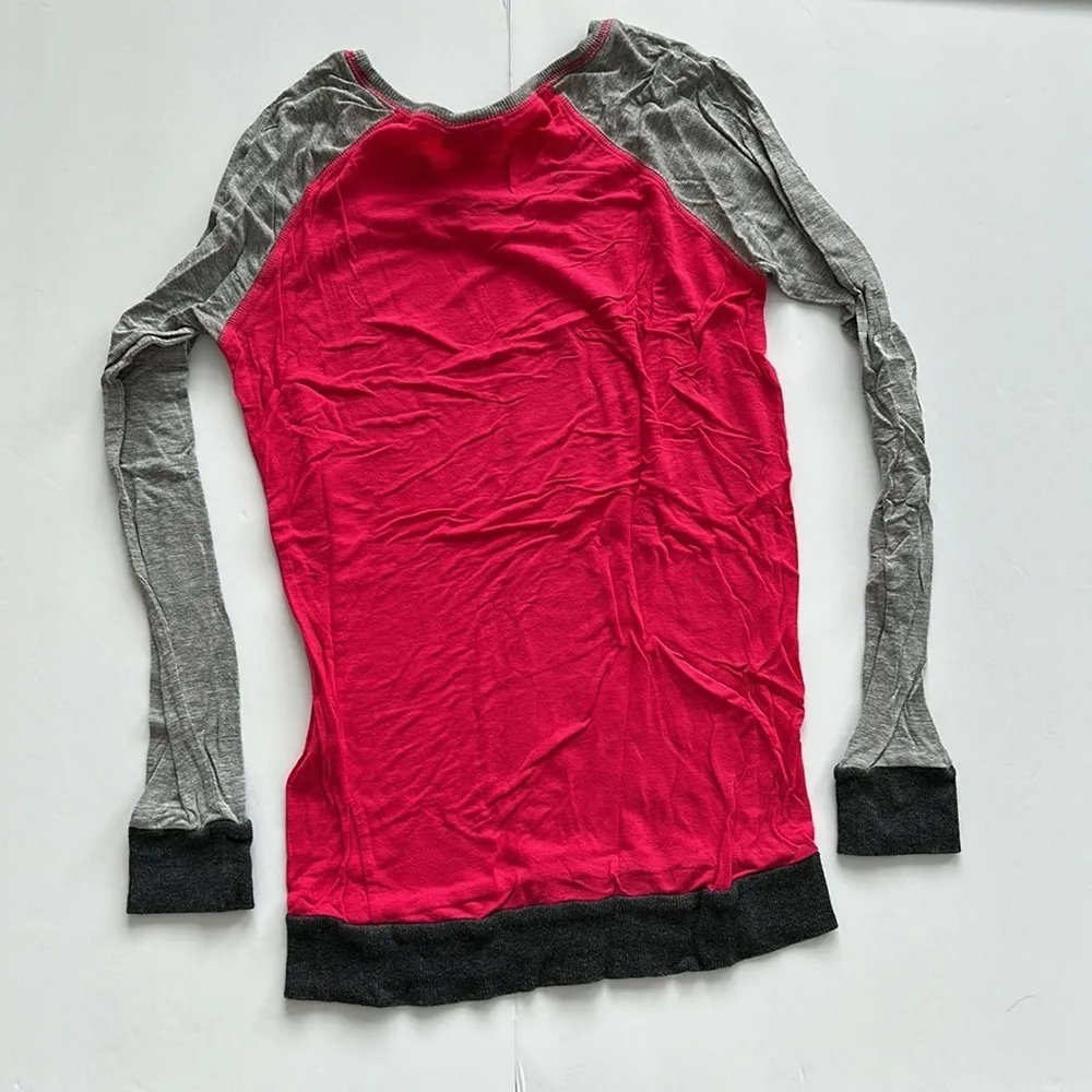  💖 Rue21 Pink Baseball Tee Sz SM - Image 3