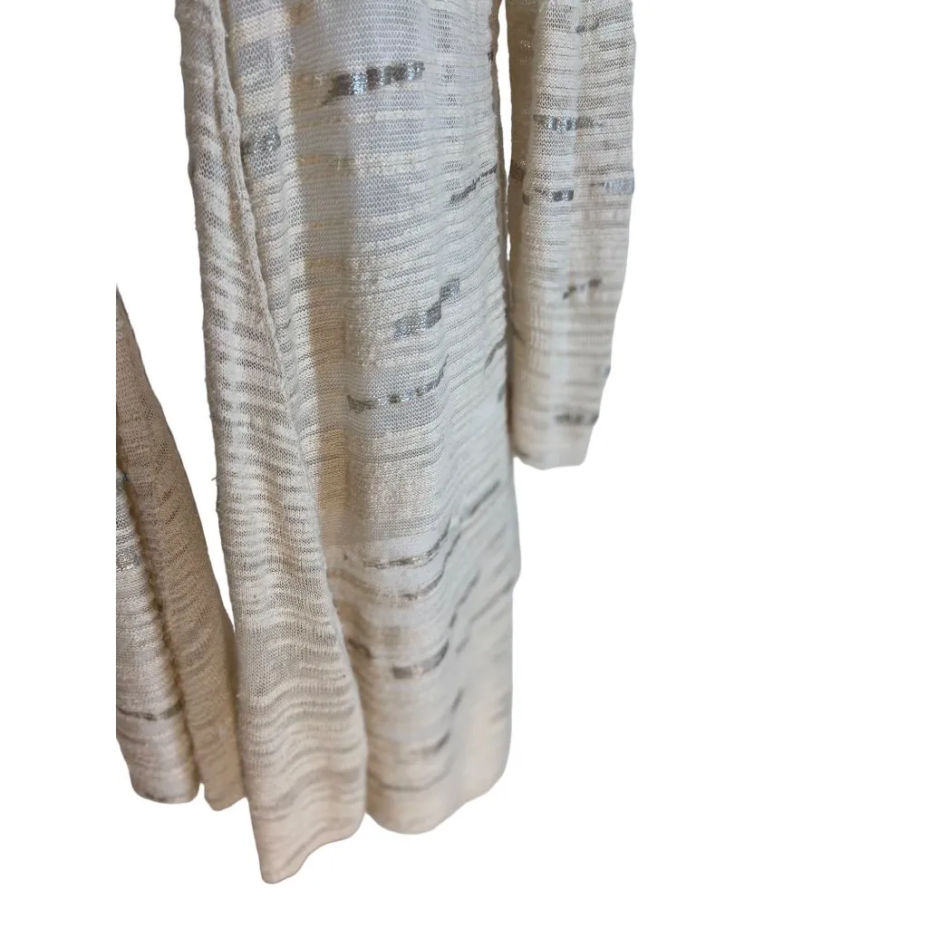 Nic+Zoe NS!!! Linen Cardigan Beige Size L - Image 8