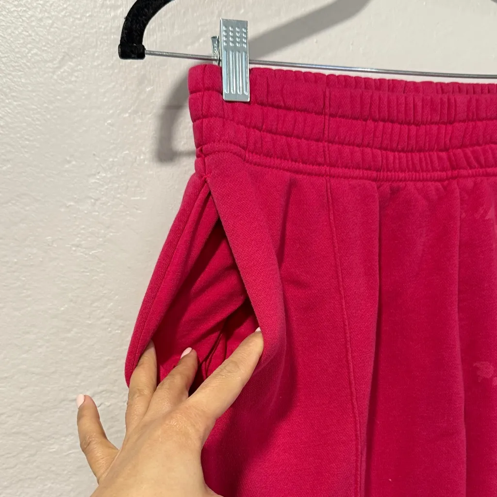 Nike power in purpose bleach dye Red Track Pants with Floral Design - Image 10