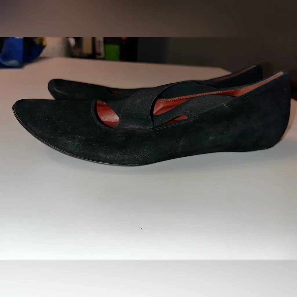 Donald‎ Pilner suede cross pela black women’s 7.5 - Image 5