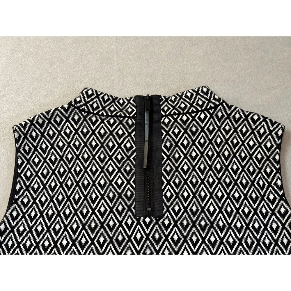 Vince Camuto Black/White Diamond Tank Top Size M - Image 4