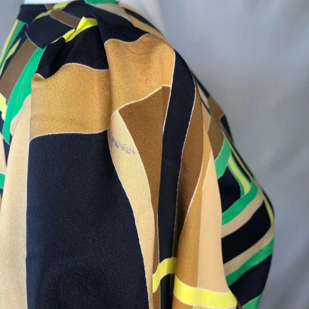 The Webster Miami at Target V-neck Midi Retro Geometric Print Dress Women's Sm - Image 8