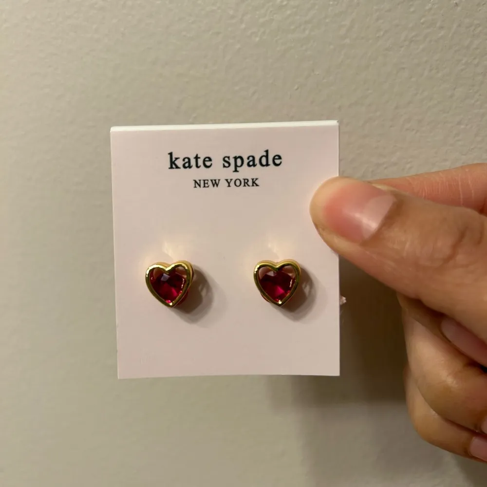 Kate Spade Red Heart Earrings - Image 2