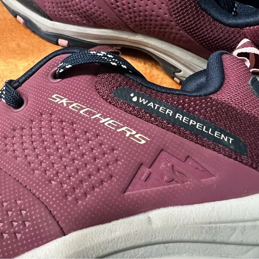 Skechers Outdoor Trego Trail Destiny Hiking Walking Shoes size 9.5 pink black - Image 5