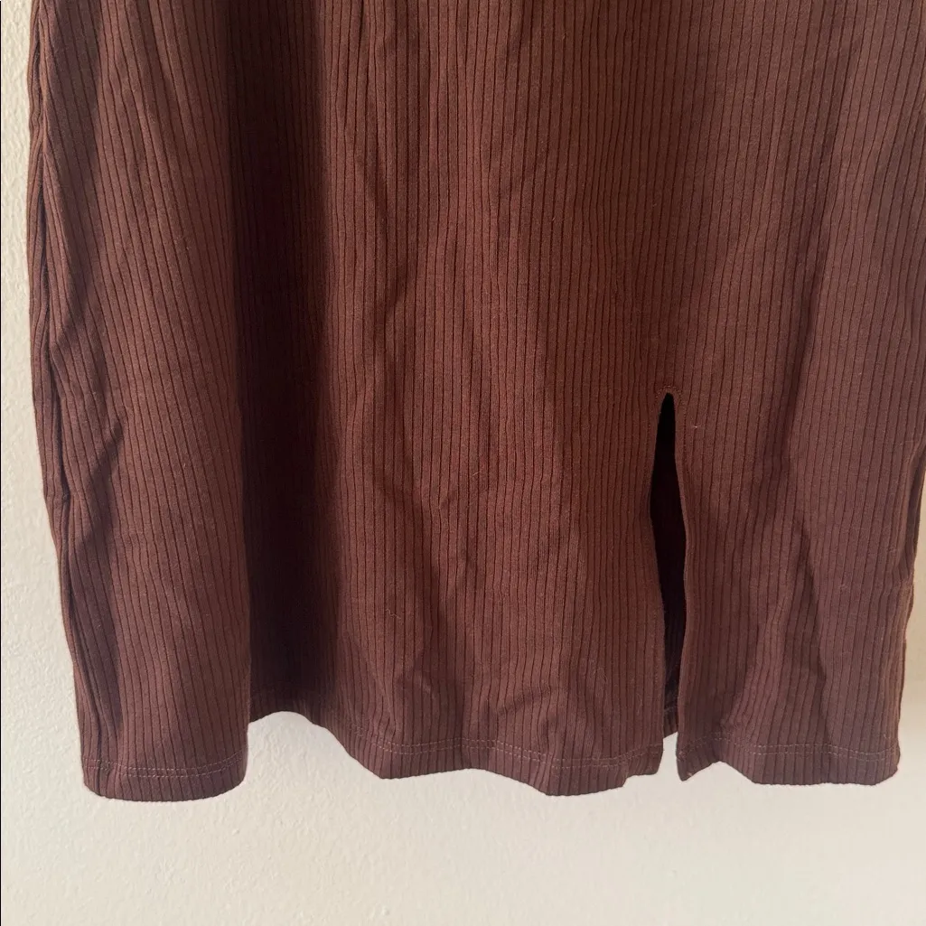 Reformation Skylar Knit Dress, Cafe Color, Size X-Small, $128 - Image 7