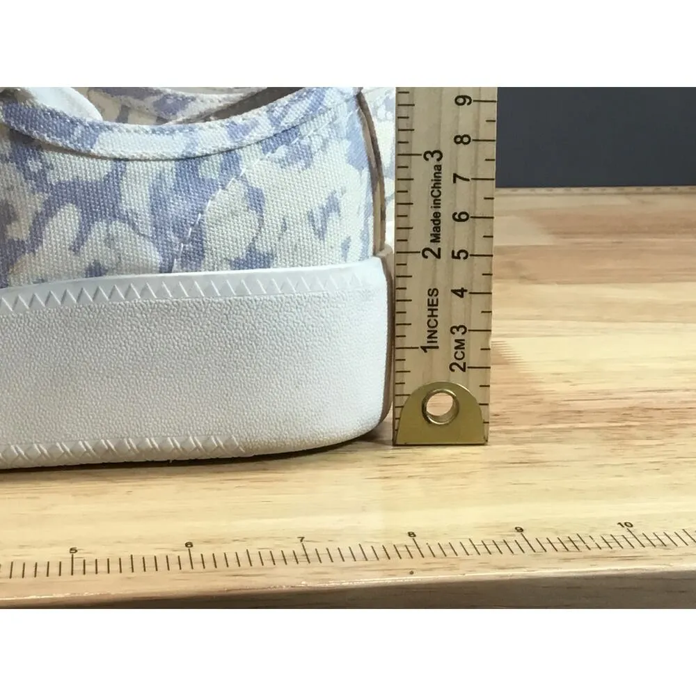 Open Edit Edlandyn Sneakers Women's 9M Blue White Canvas Lace Up Athletic Shoes - Image 9