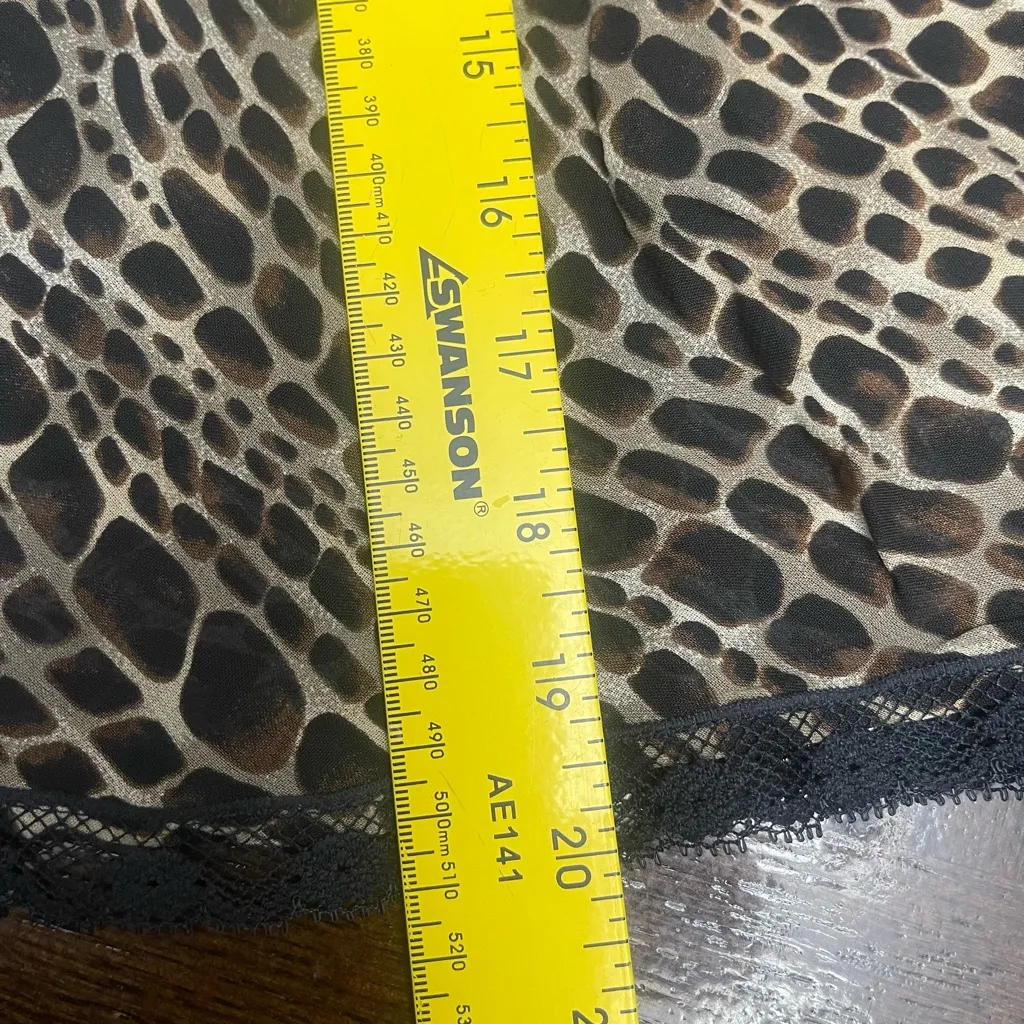 Classiques Entier  Black and Tan Patterned A-Line Skirt - Image 4