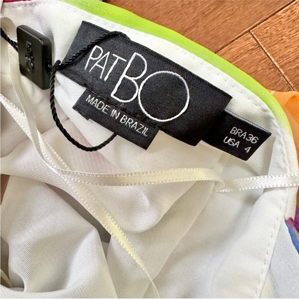 NWT PatBO Bloom Cutout Floral Maxi Dress Blue Size 4 - Image 10