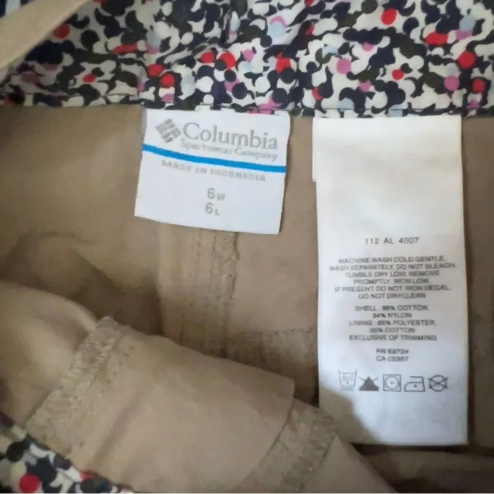 Columbia  cargo tan khaki Shorts Size 6 - Image 4