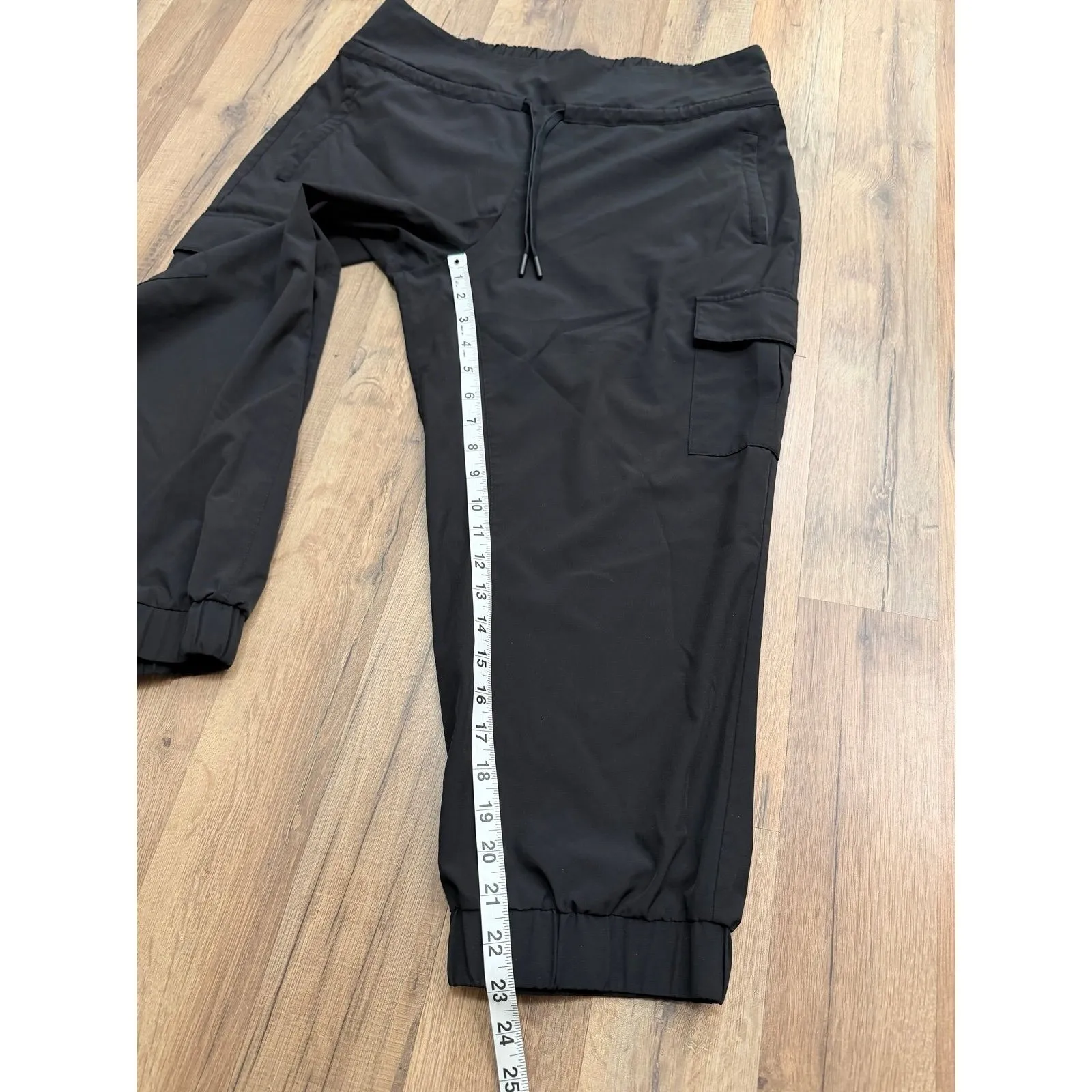 Kyodan Black Cargo Jogger Pants Elastic Waist Drawstring Size XL - Image 7