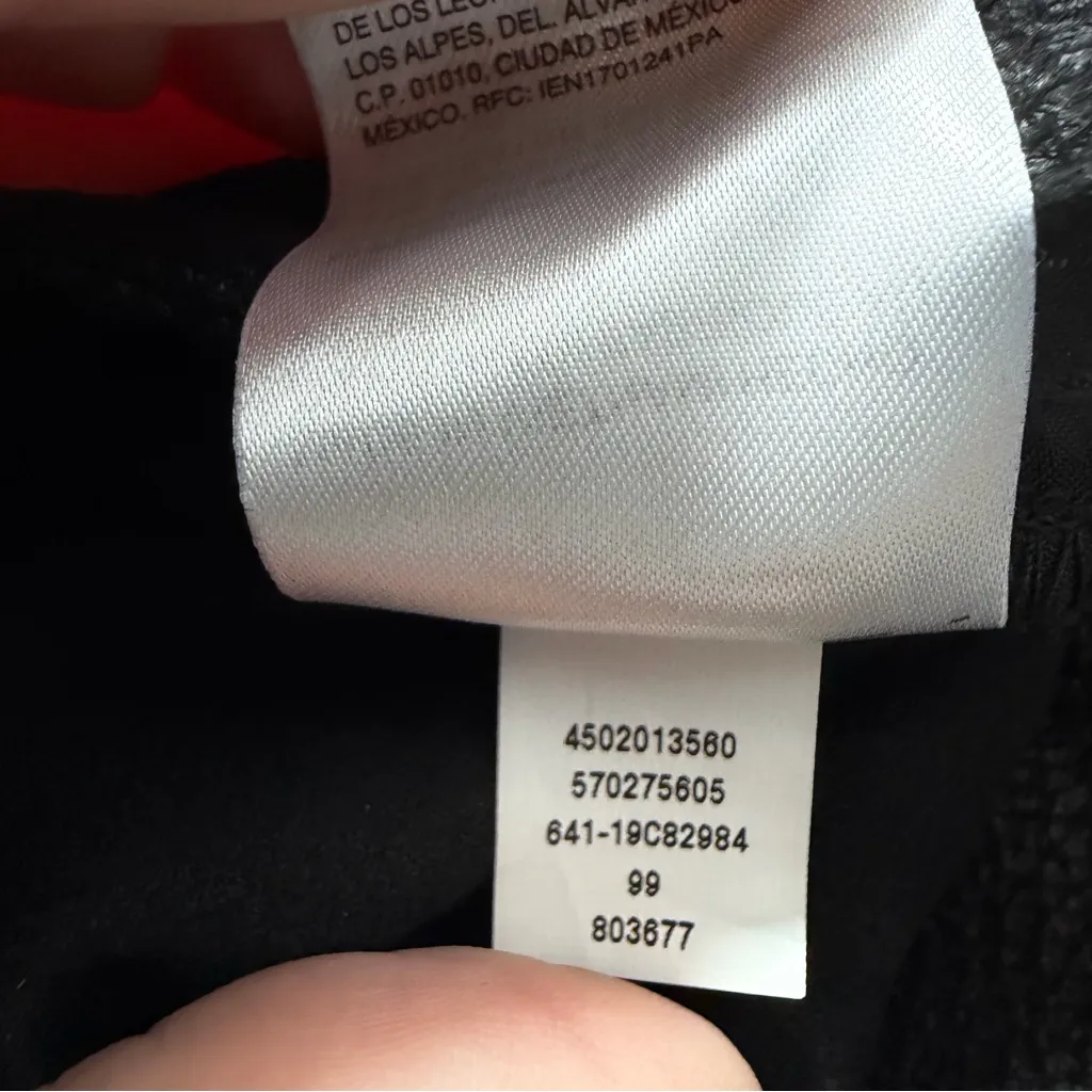 Chico's black faux suede slim leg pants faux reptile skin print women's 14P NWT - Image 8