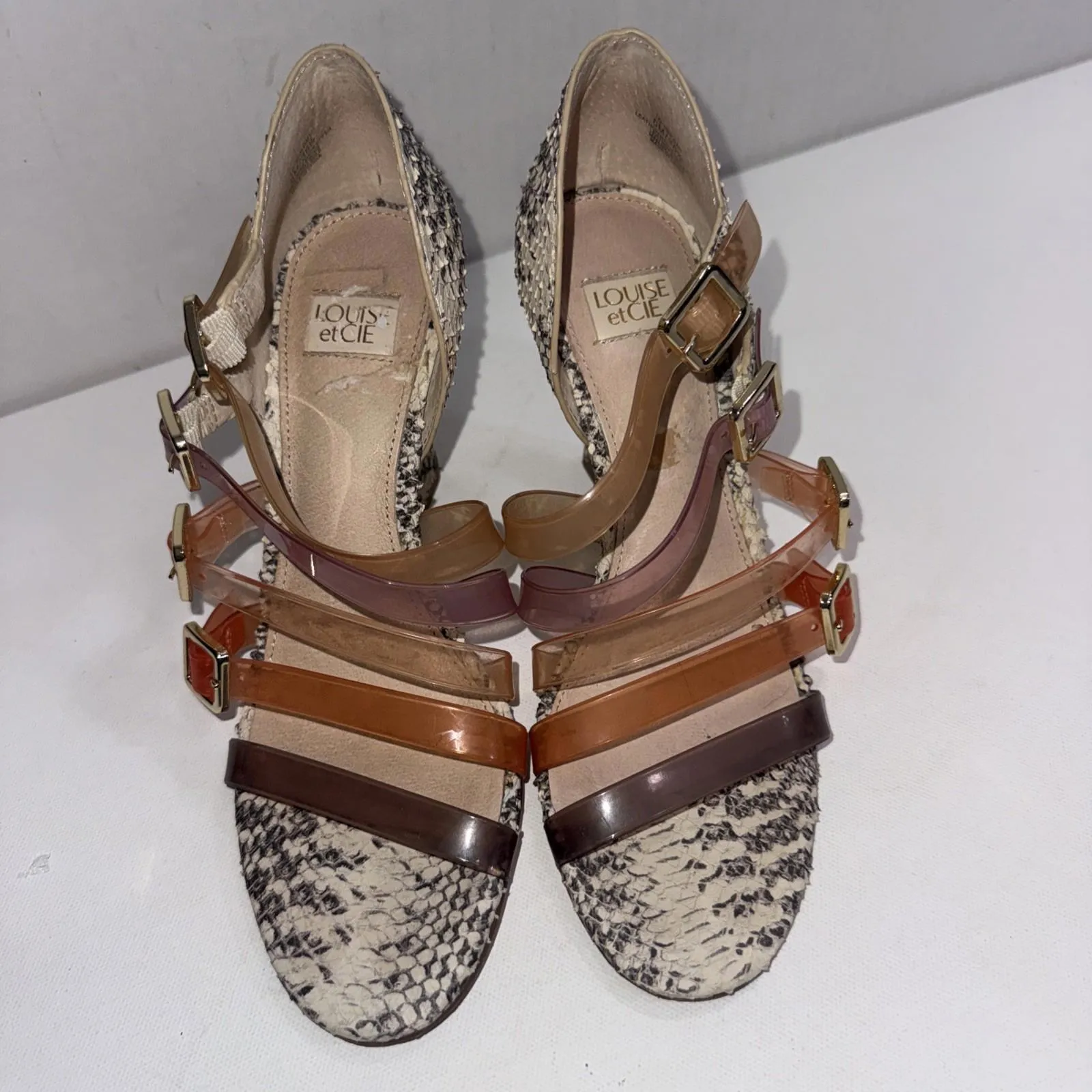 Louise et Cie Isoldah Snakeskin Classic Old Money Embossed Leather Low Heel 6.5 - Image 3