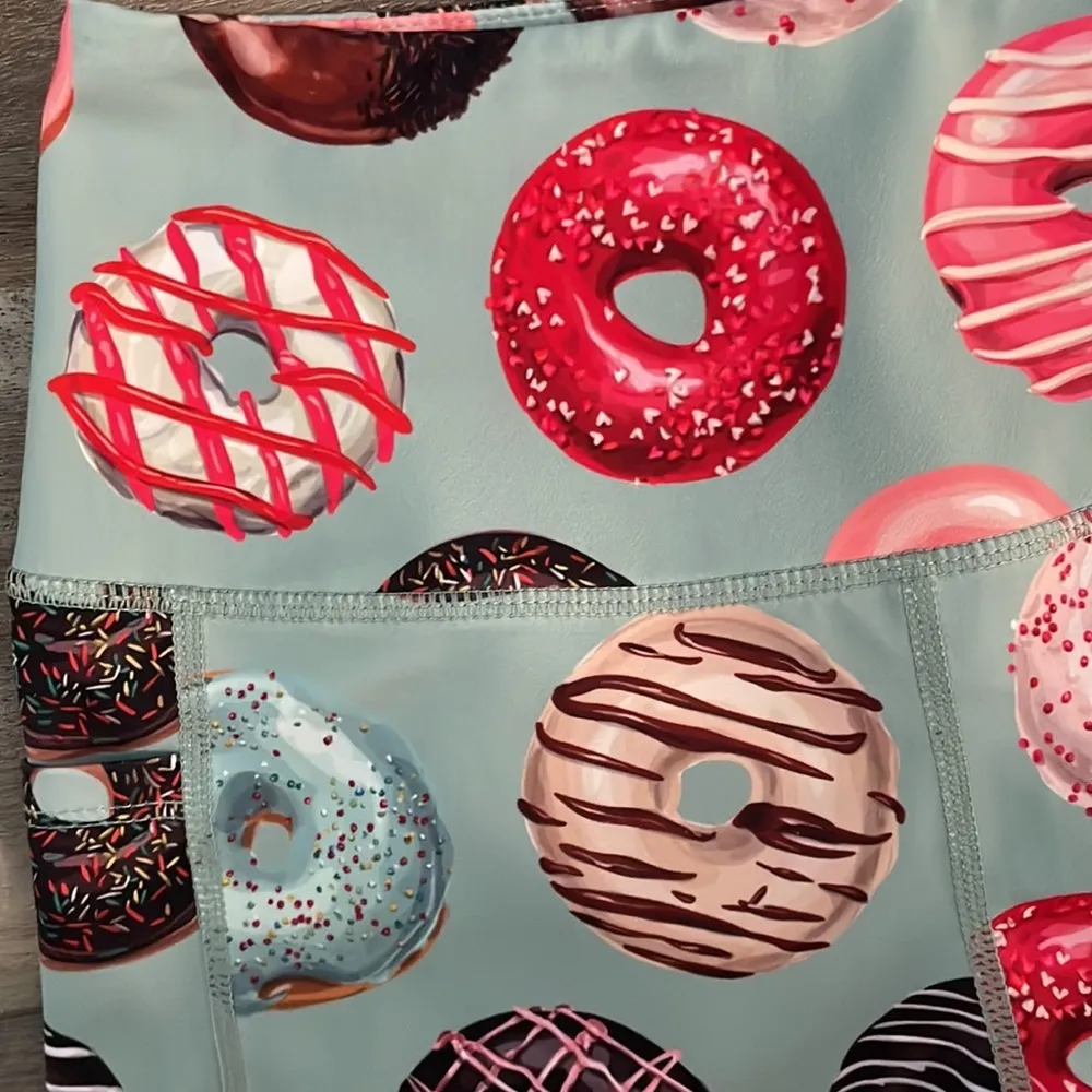 Muscles & Donuts Bike Shorts Blue - Image 4