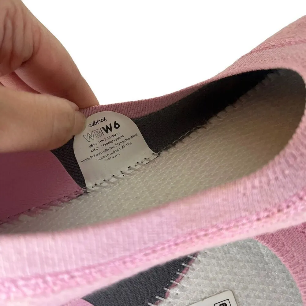 Allbirds Tree Breezers Ballet Flats Women’s Size 6 Pink Wool Slip On Comfort - Image 12