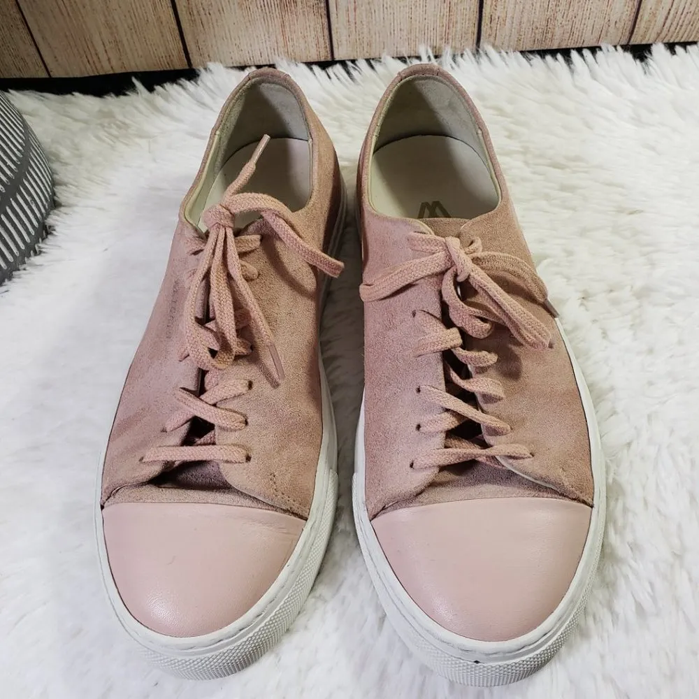 AXEL ARIGATO Women's Size 6.5 Pink Suede Designer, Casual, Lace - Image 2