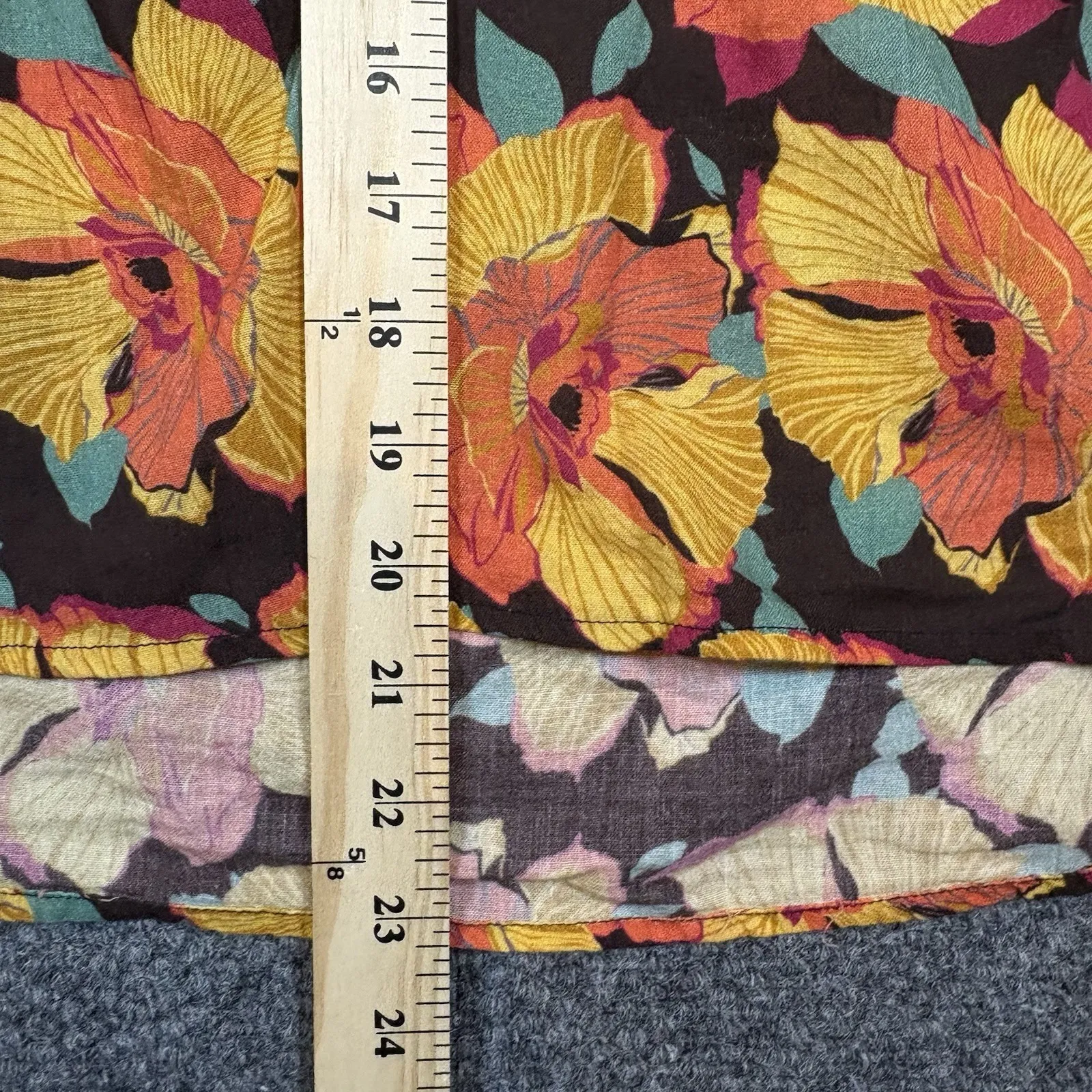 Sundance Hibiscus Tropical Blooms Floral Cotton Top Womens Size Petite M - Image 8