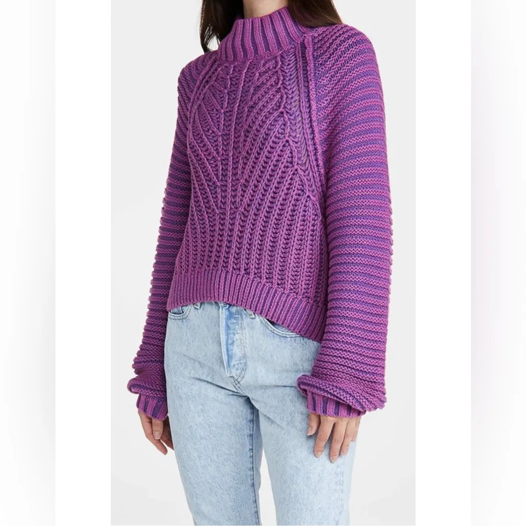 Free People Sweetheart Sweater in Glowing Orchid - Image 2