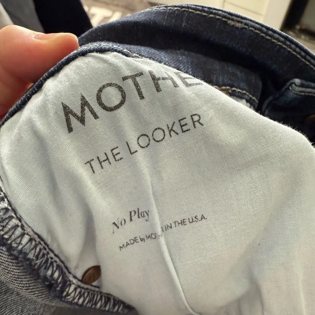 Mother Women’s 27 Blue The Looker No Play Jeans - Image 5
