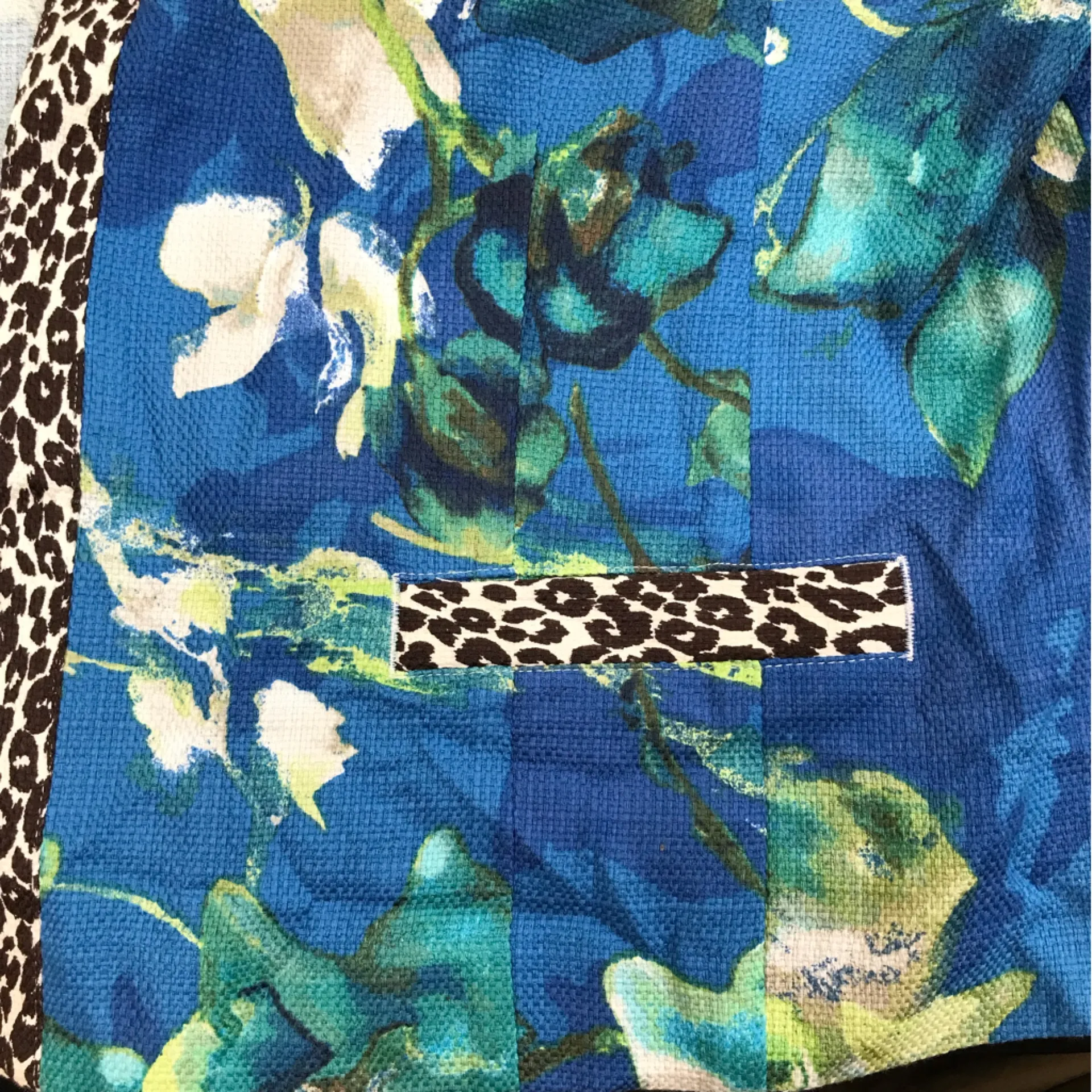 Chico’s Floral Blue Women's Jacket - Chico’s size 4 (XXL) NWT - Image 4