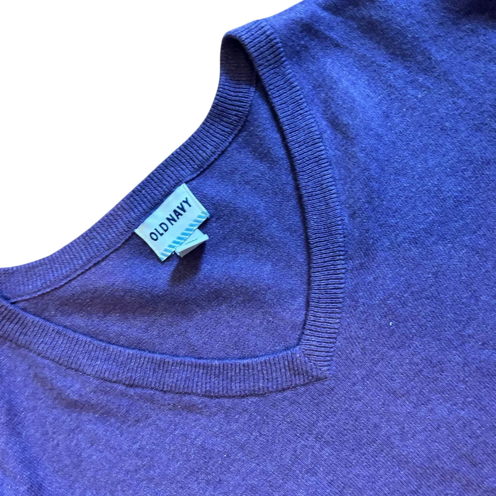 Women's Old Navy Purple Lightweight Tunic Long Sleeve Sweater SZ XXL 100% Cotton - Image 5