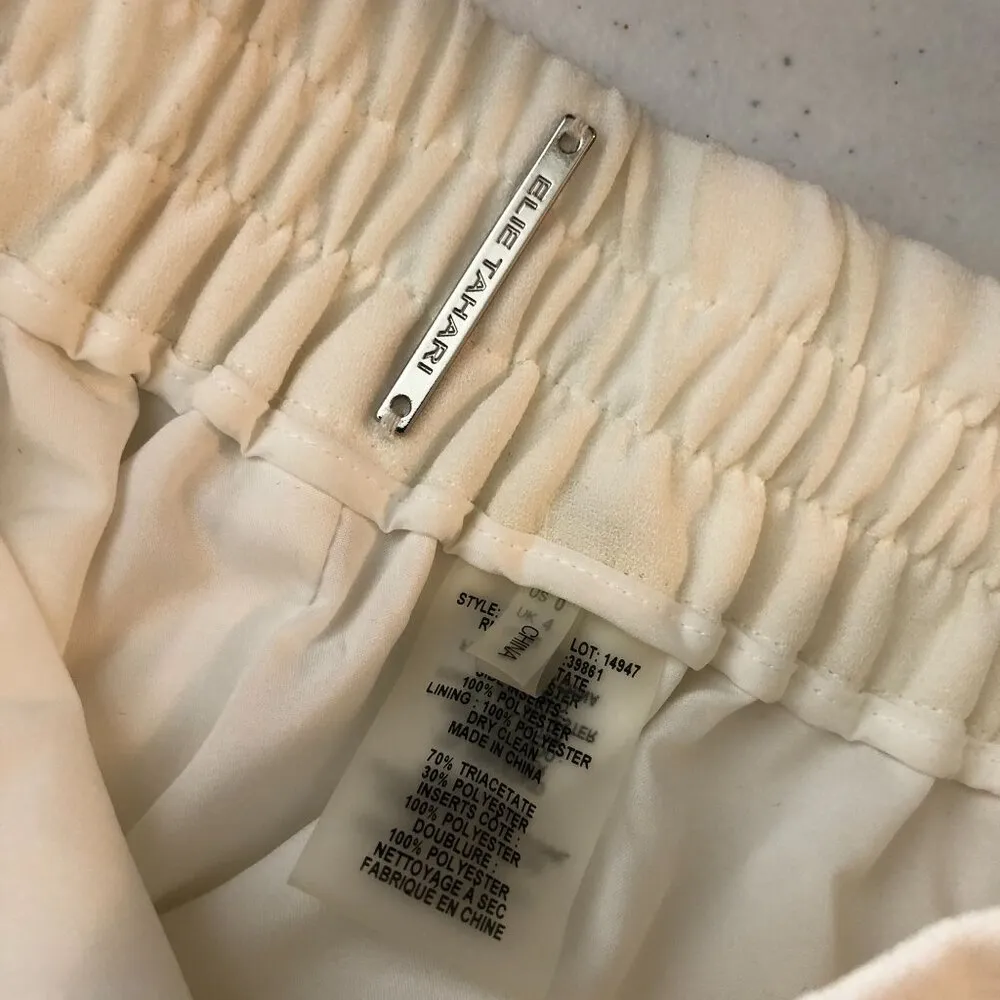 Elie Tahari Womens Dress Pants Tuxedo Stripe Pull On Straight Leg White 0 - Image 4