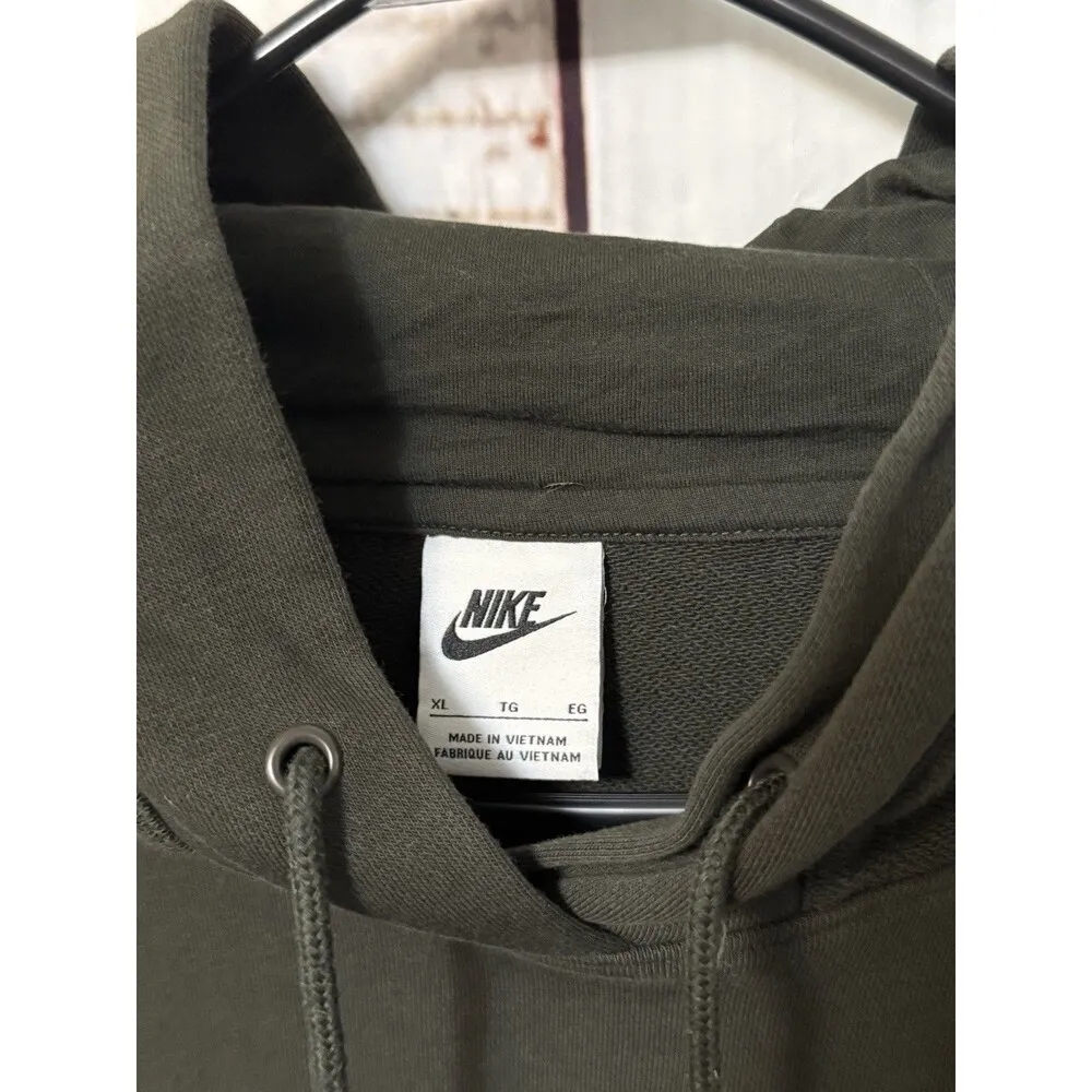 Nike Modern Fleece Oversize Hoodie Sequoia Green Center Swoosh Essential Size XL - Image 3