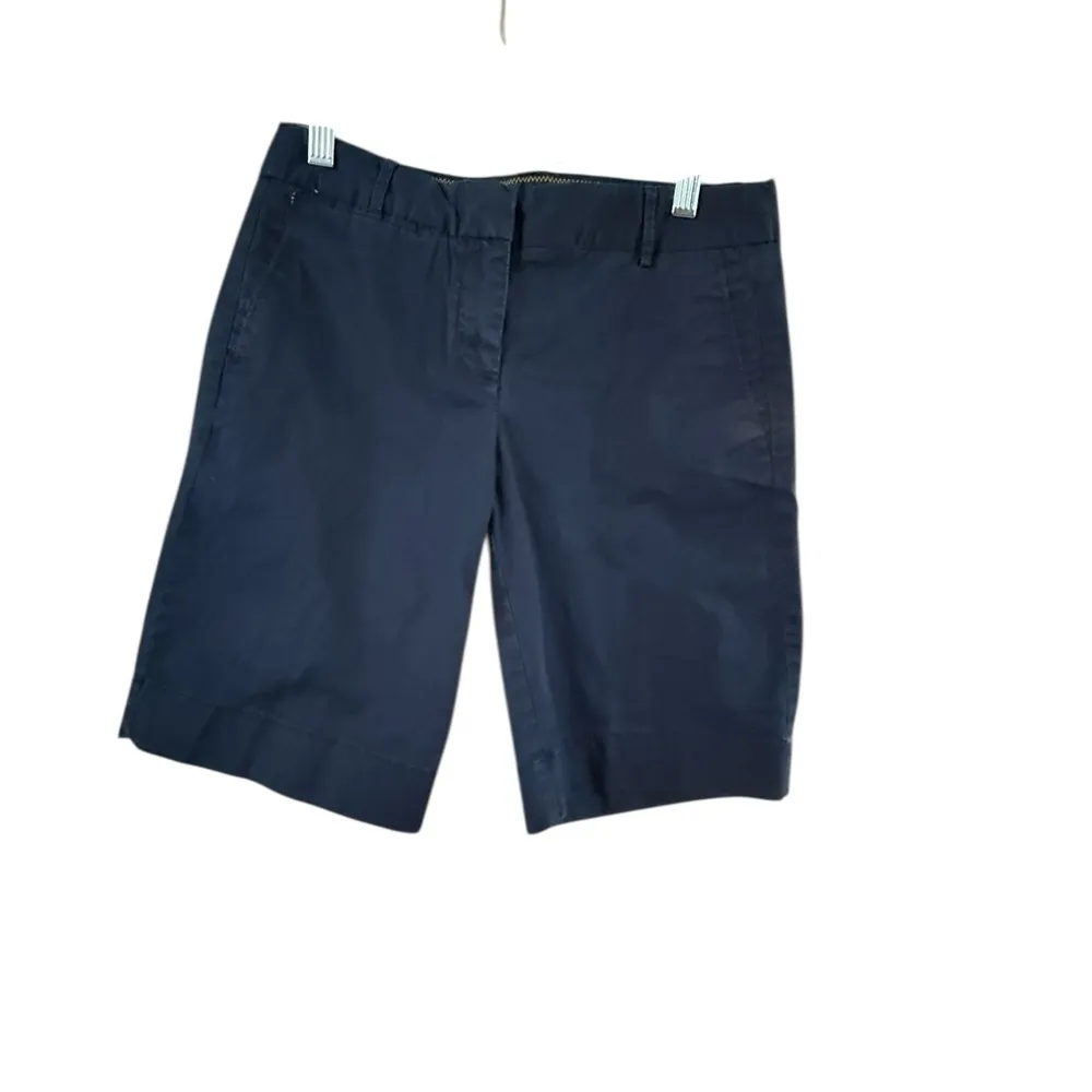 J Crew Blue Bermuda Shorts Tailored Cotton Blend - Image 10