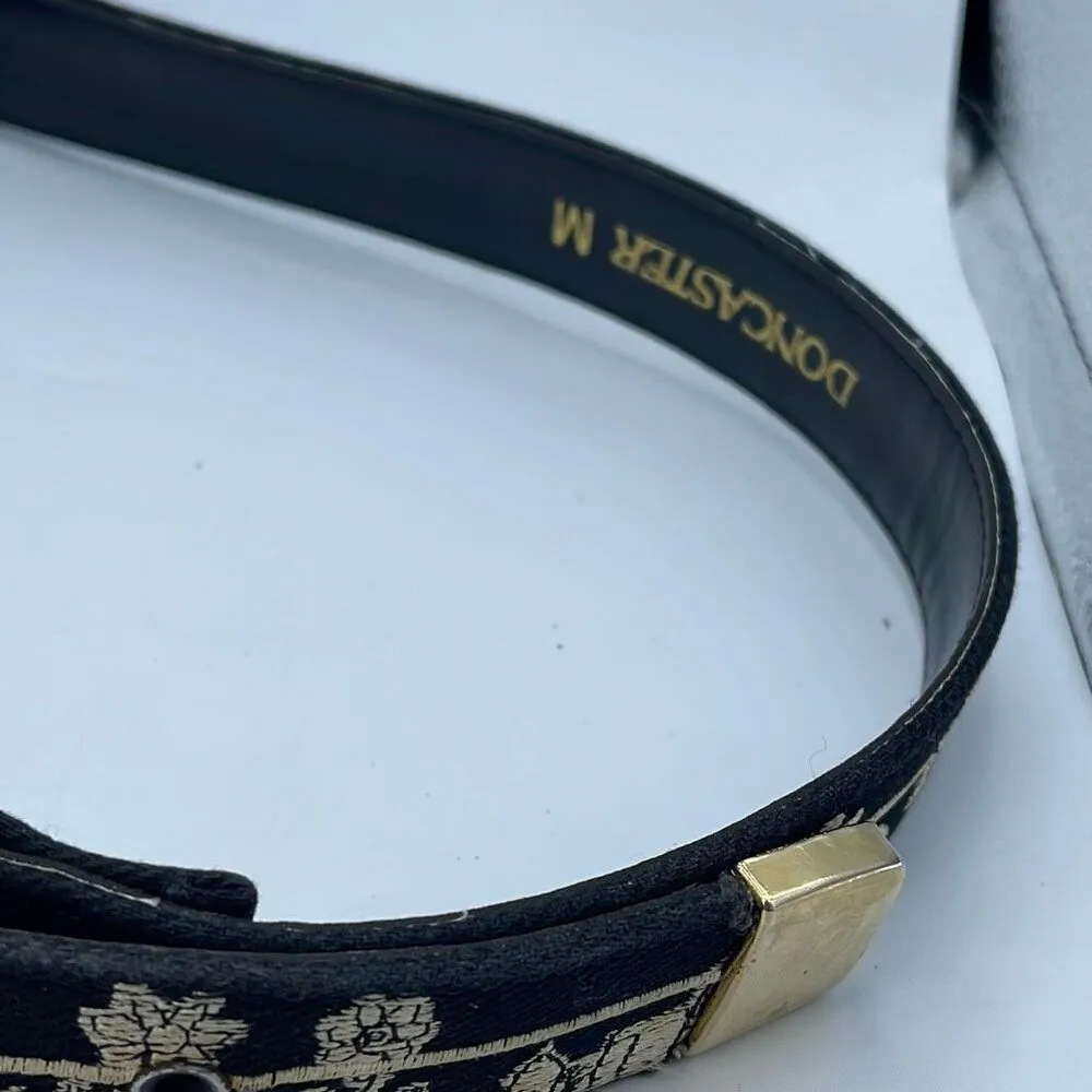 Vintage Doncaster size M embroidered black belt. - Image 3