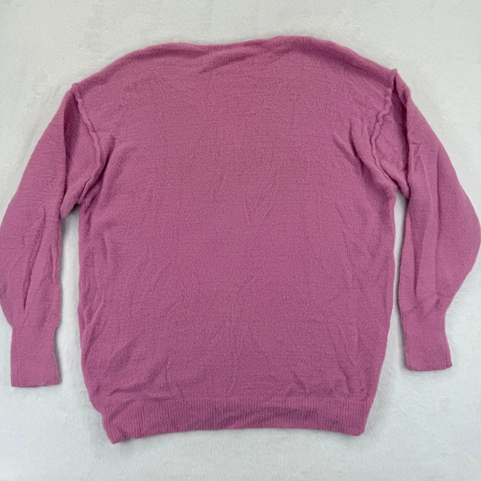 Aritzia Wilfred Free Hush Knit Pink V-Neck Pullover Sweater Small Knitwear - Image 7