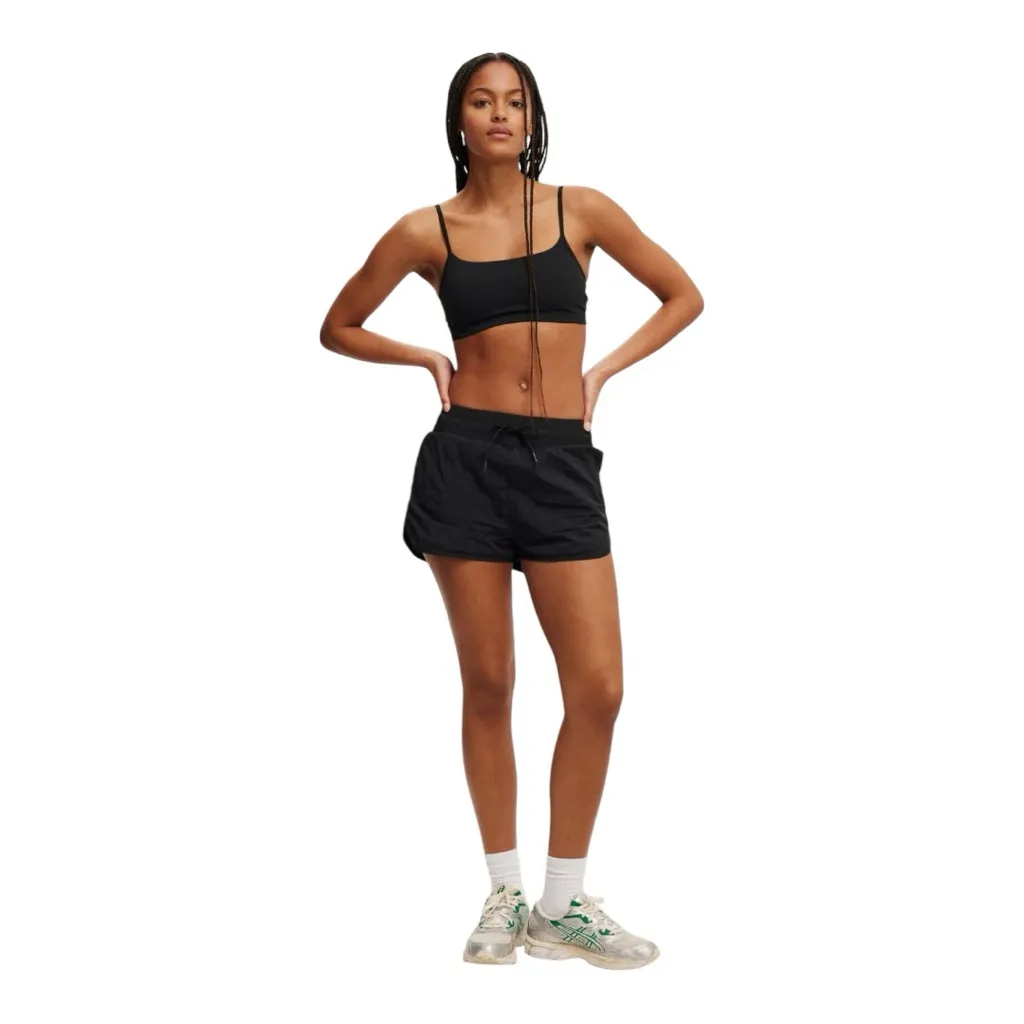 New Cotton On Body Women’s Warm Up Woven Shorts Size Medium Black - Image 4