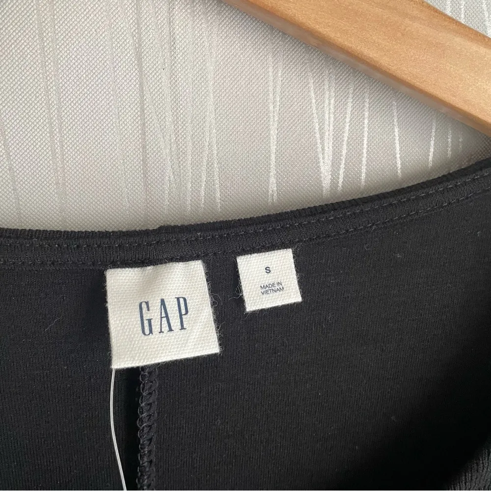 Boatneck Slip On Ponte Black Dress w Zippers Size Small - Image 5