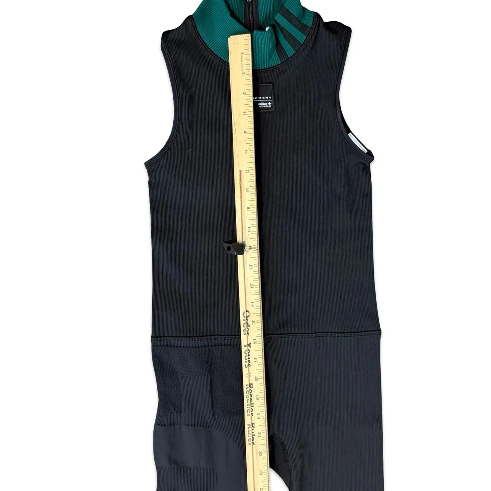 Adidas EQT Equipment Black Bodysuit Ribbed Stretch One Piece size XS NEW Tags - Image 3