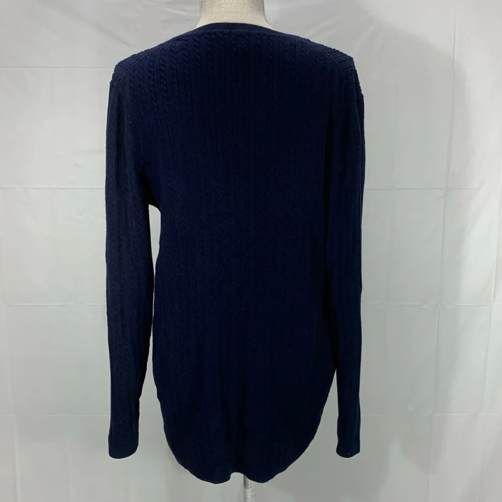 Tommy Hilfiger Navy Blue Knit Crew Neck Sweater Size XXL - Image 8