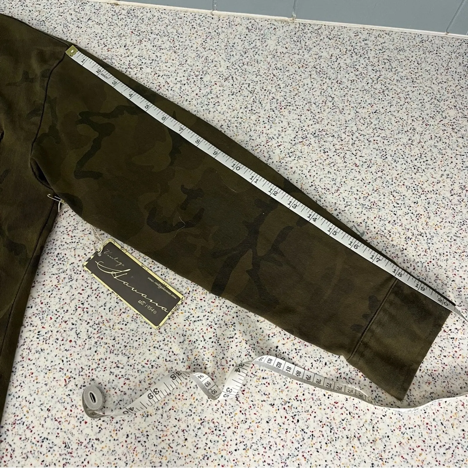 NWT Vintage Havana Military Style Camo Jacket Green Women’s Medium - Image 15